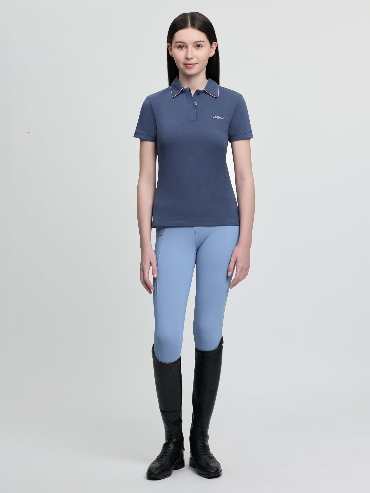 LeMieux Young Rider Polo Shirt Shadow