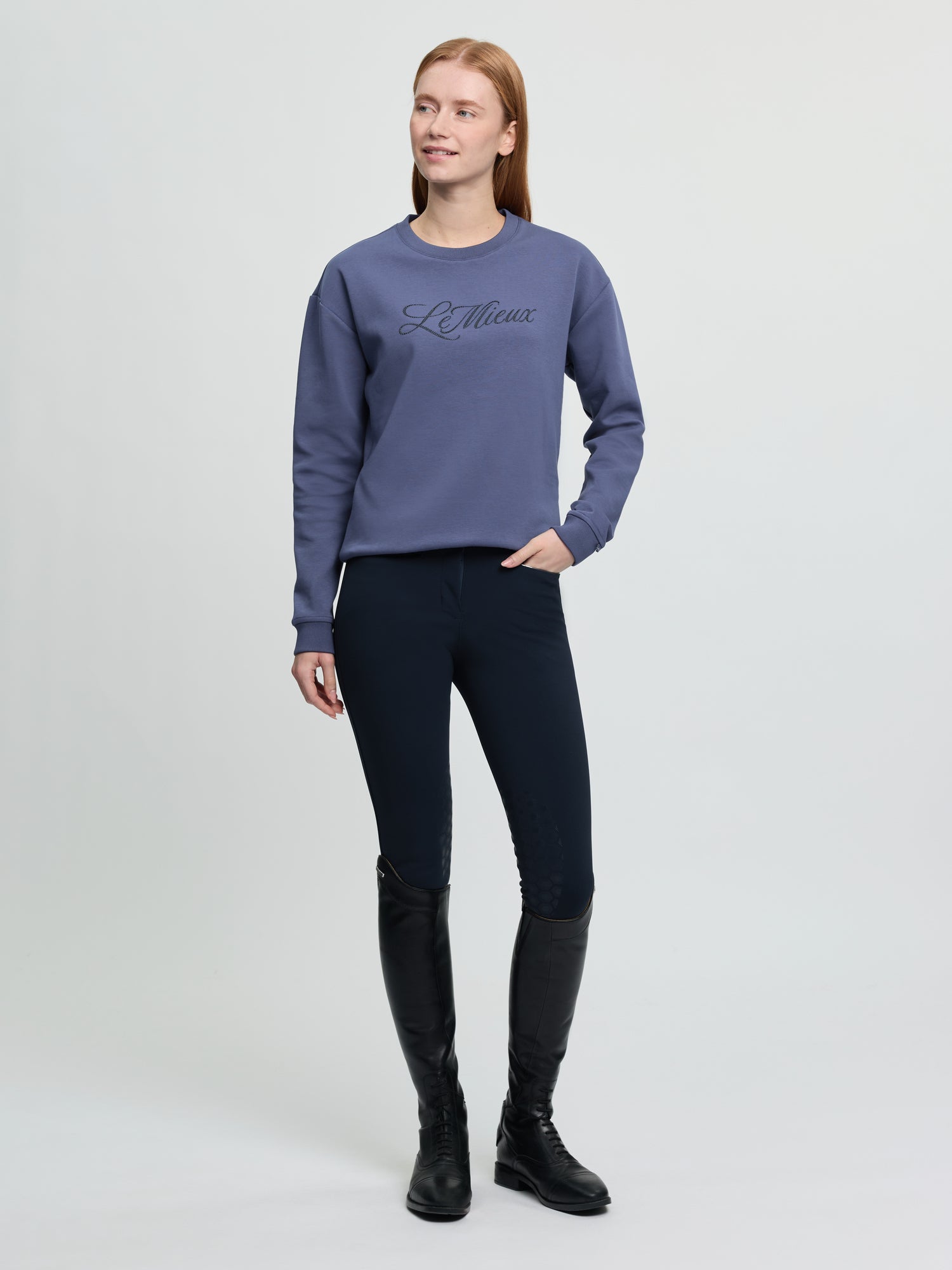 LeMieux Christina Crew Sweat Shadow