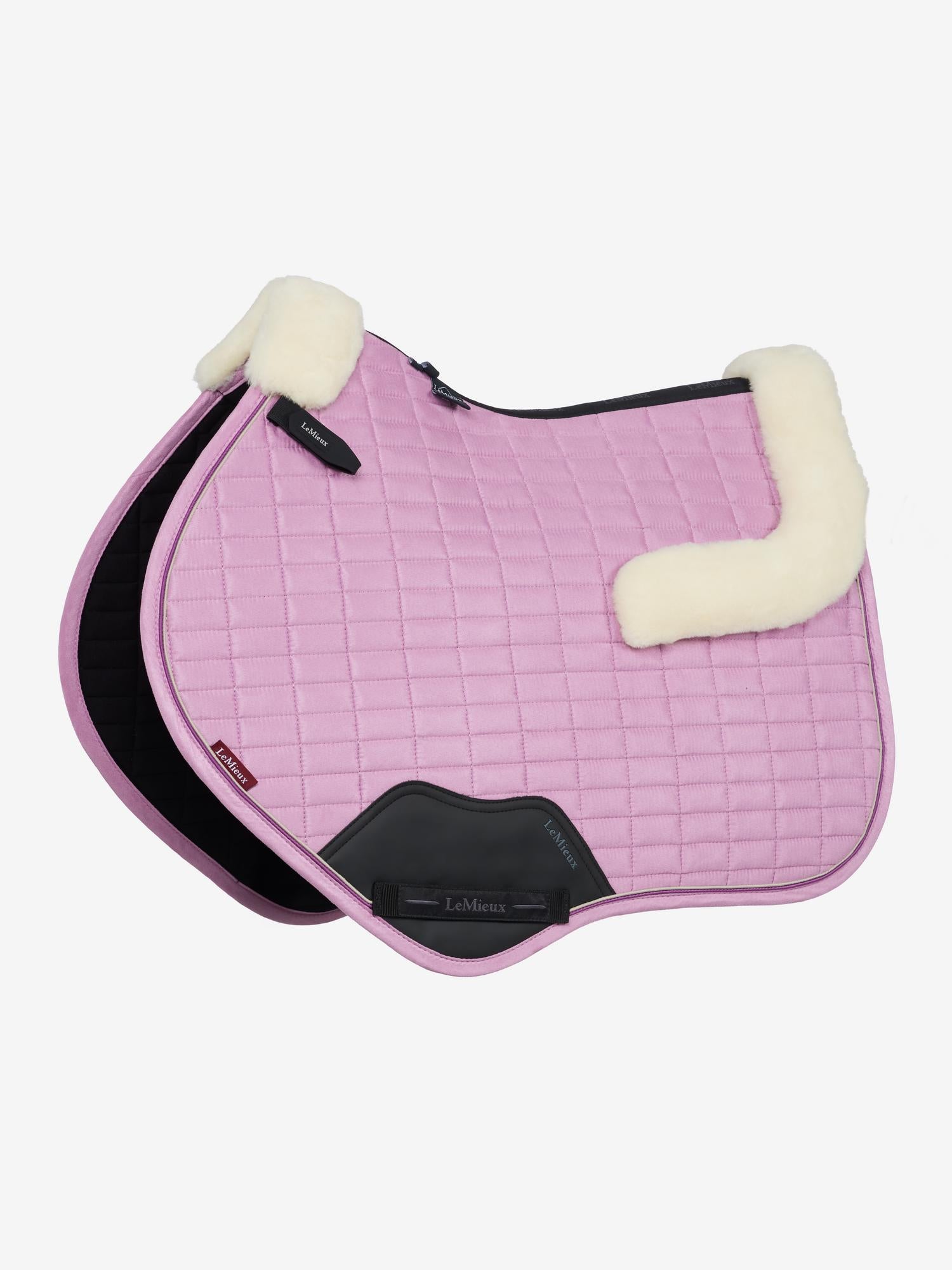 LeMieux Merino+ Suede Close Contact Square Saddle Pad Fondant | Equiflair