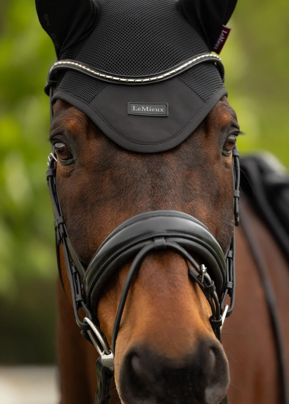 LeMieux Air-Tek Mesh Horse Fly Hood Black