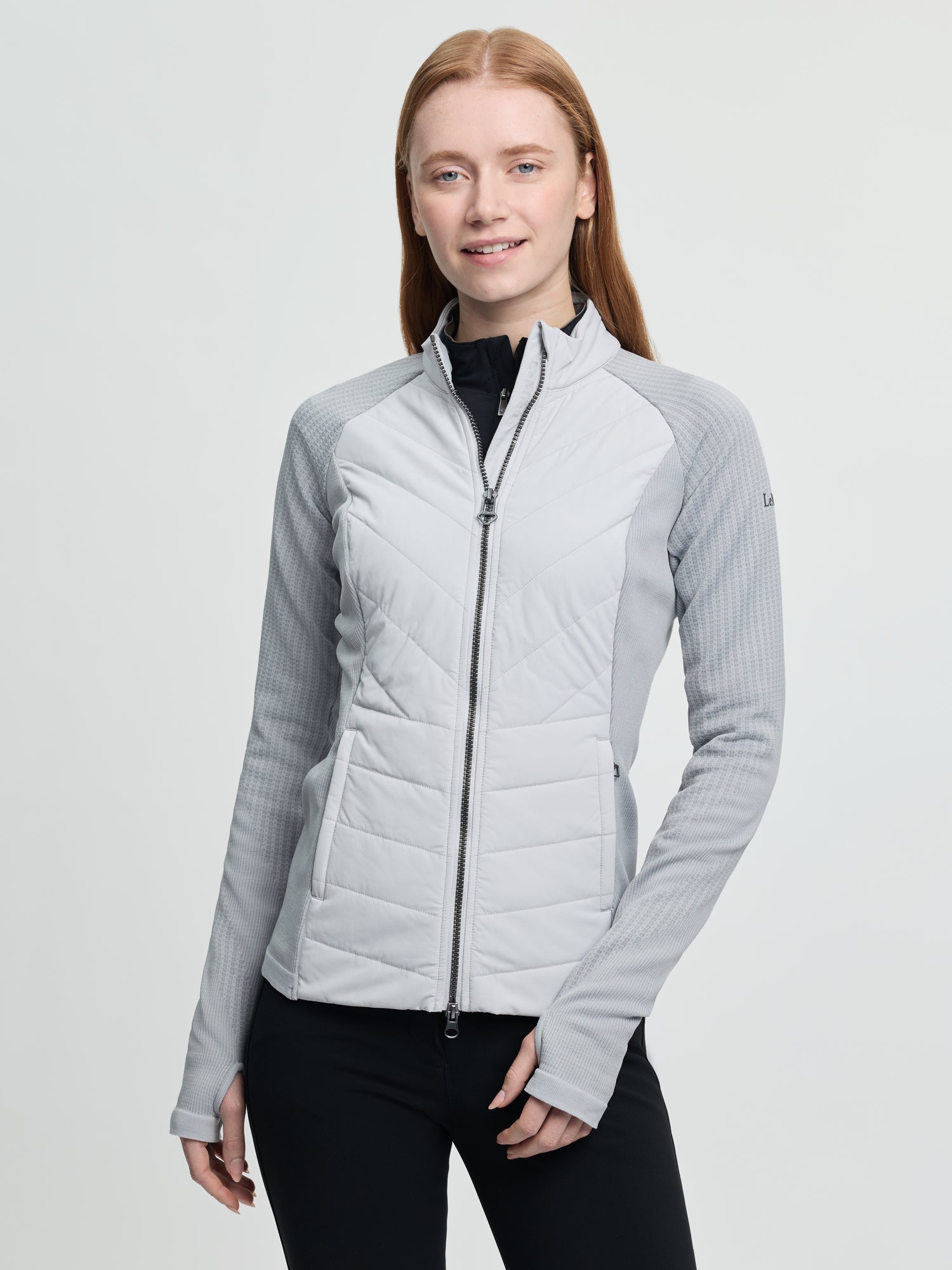LeMieux Maddie Jacket Grey lightweight hybrid equestrian jacket