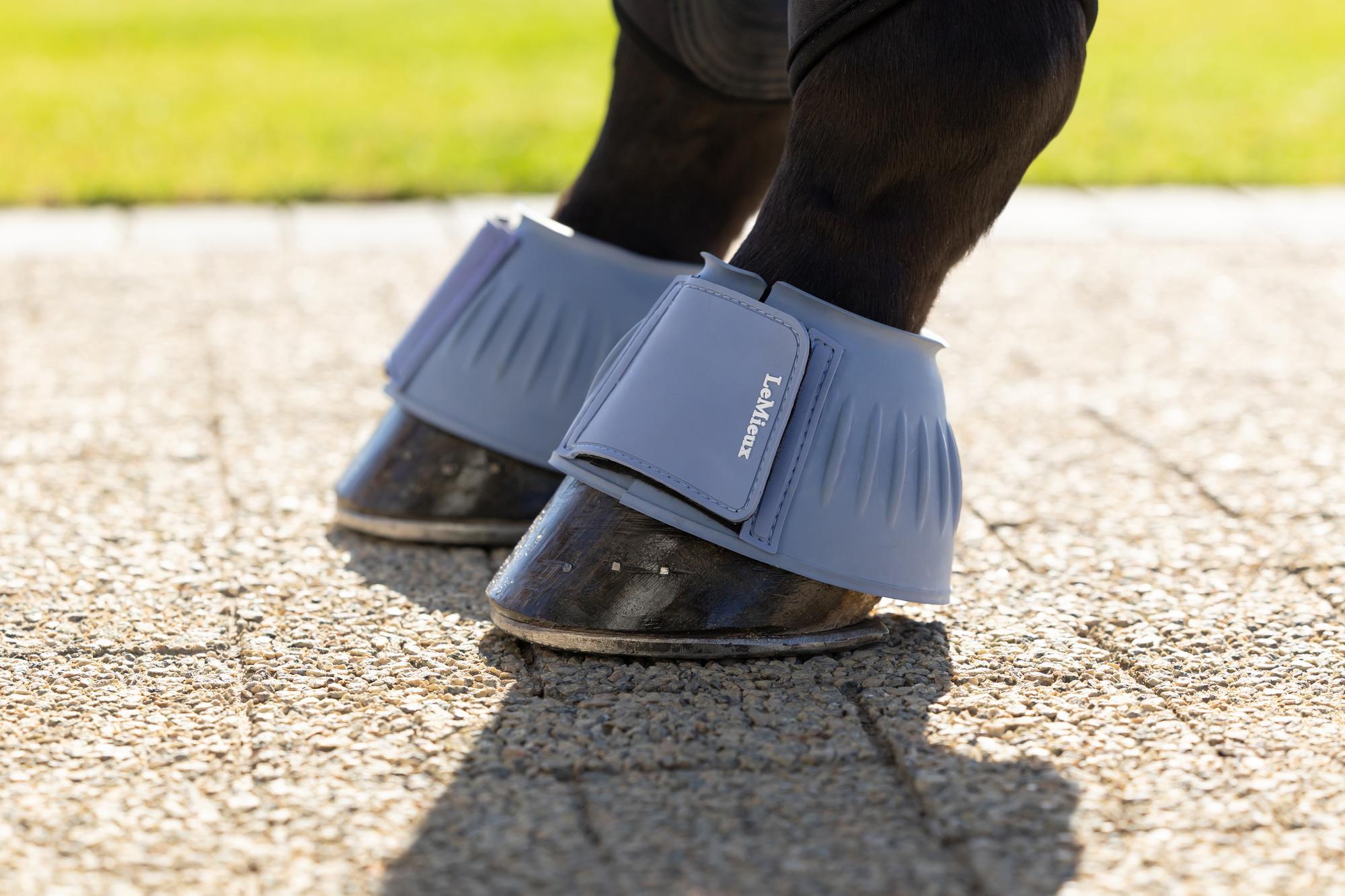 LeMieux Rubber Bell Boots Powder Blue | Equiflair