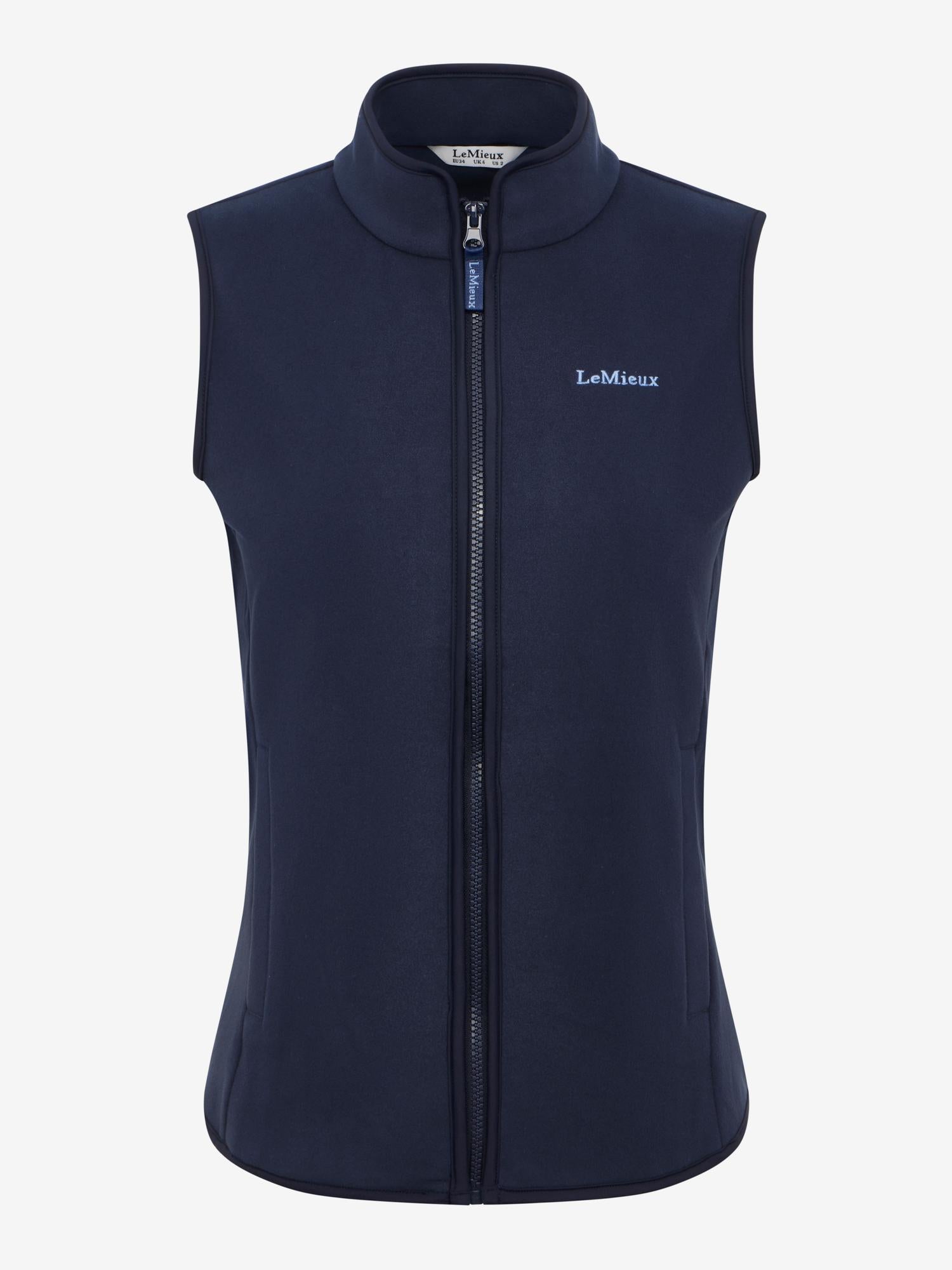 Lemieux Roberta Fleece Gilet Navy - Lightweight Equestrian Vest for Women | Equiflair
