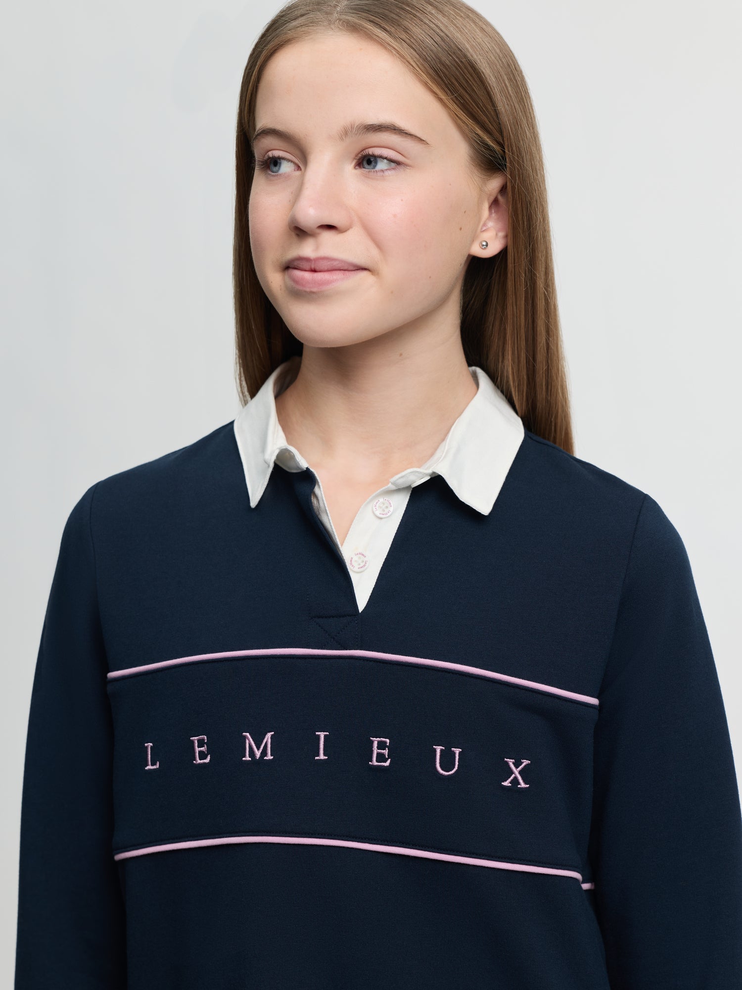 LeMieux Young Rider Riley Rugby Shirt Navy