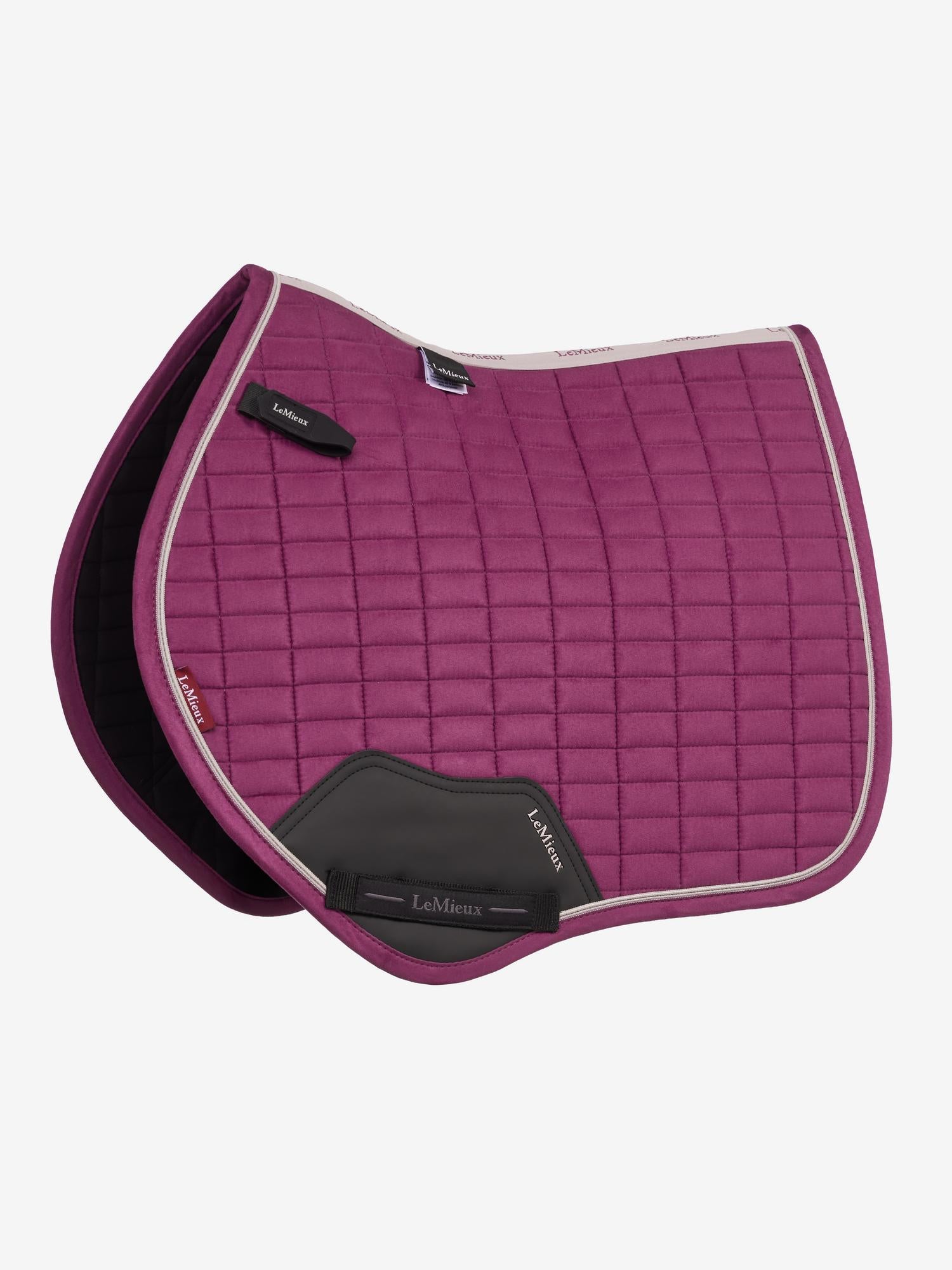 LeMieux Suede Close Contact Square Blackberry