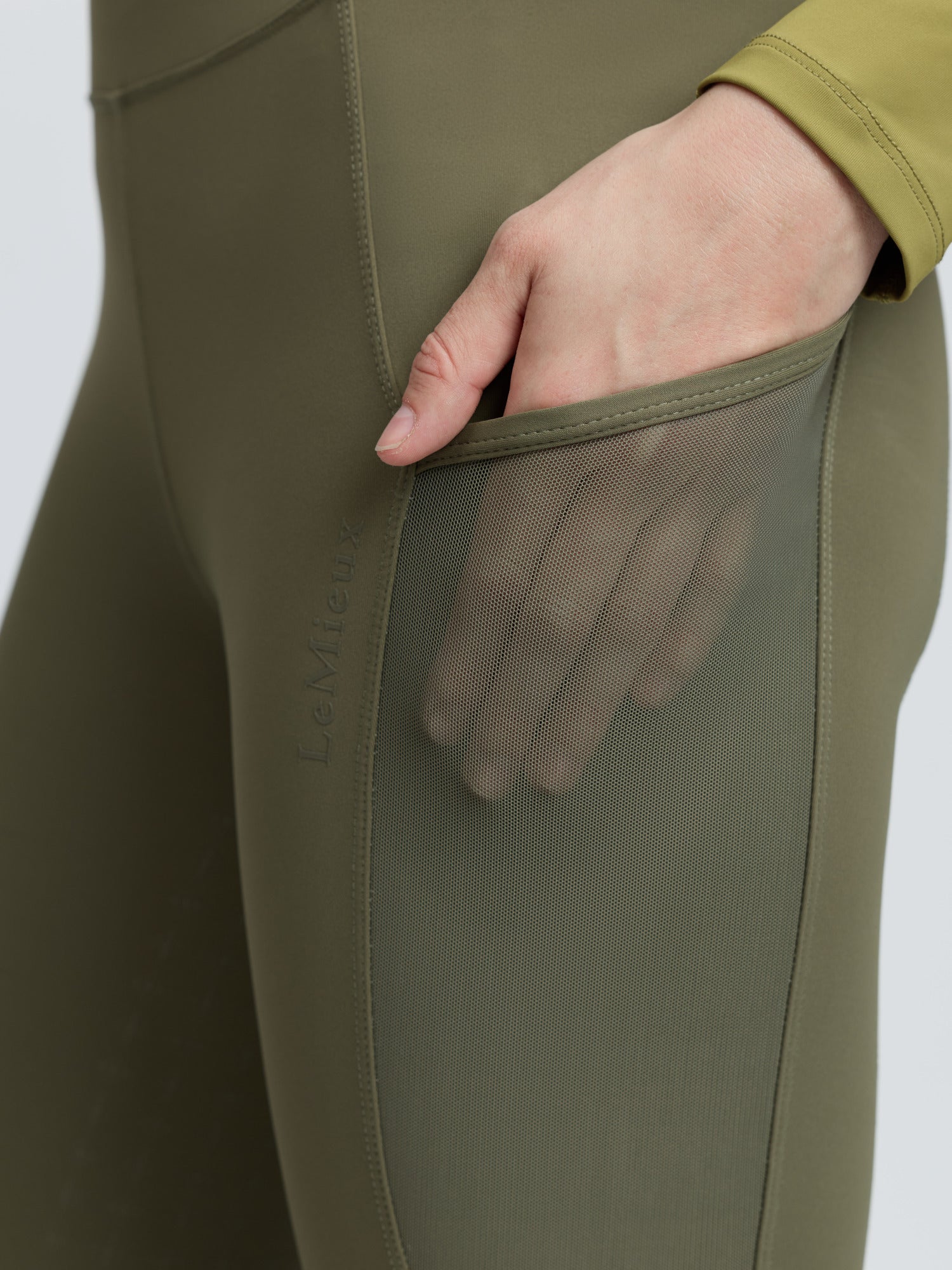 LeMieux Naomi Pull On Breeches Willow Green