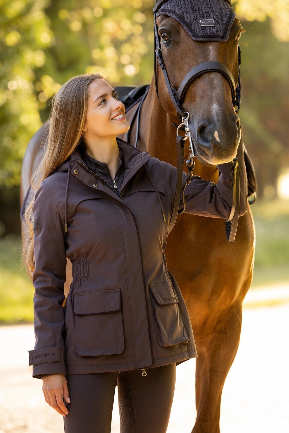 LeMieux Heritage Beatrice Waterproof Riding Coat in Cocoa | Equestrian Apparel