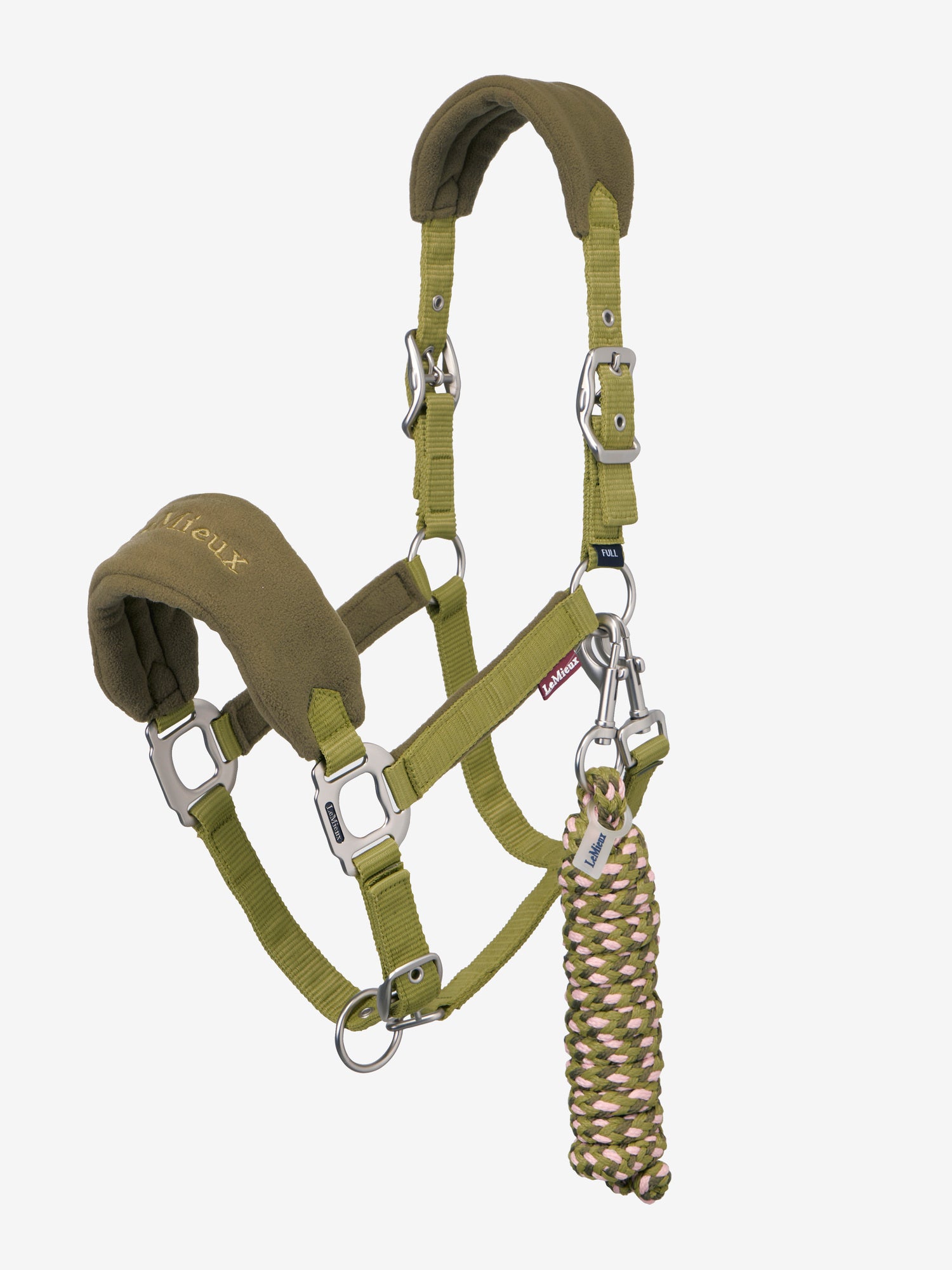 LeMieux Gooseberry Vogue Fleece Padded Horse Headcollar and Matching Leadrope