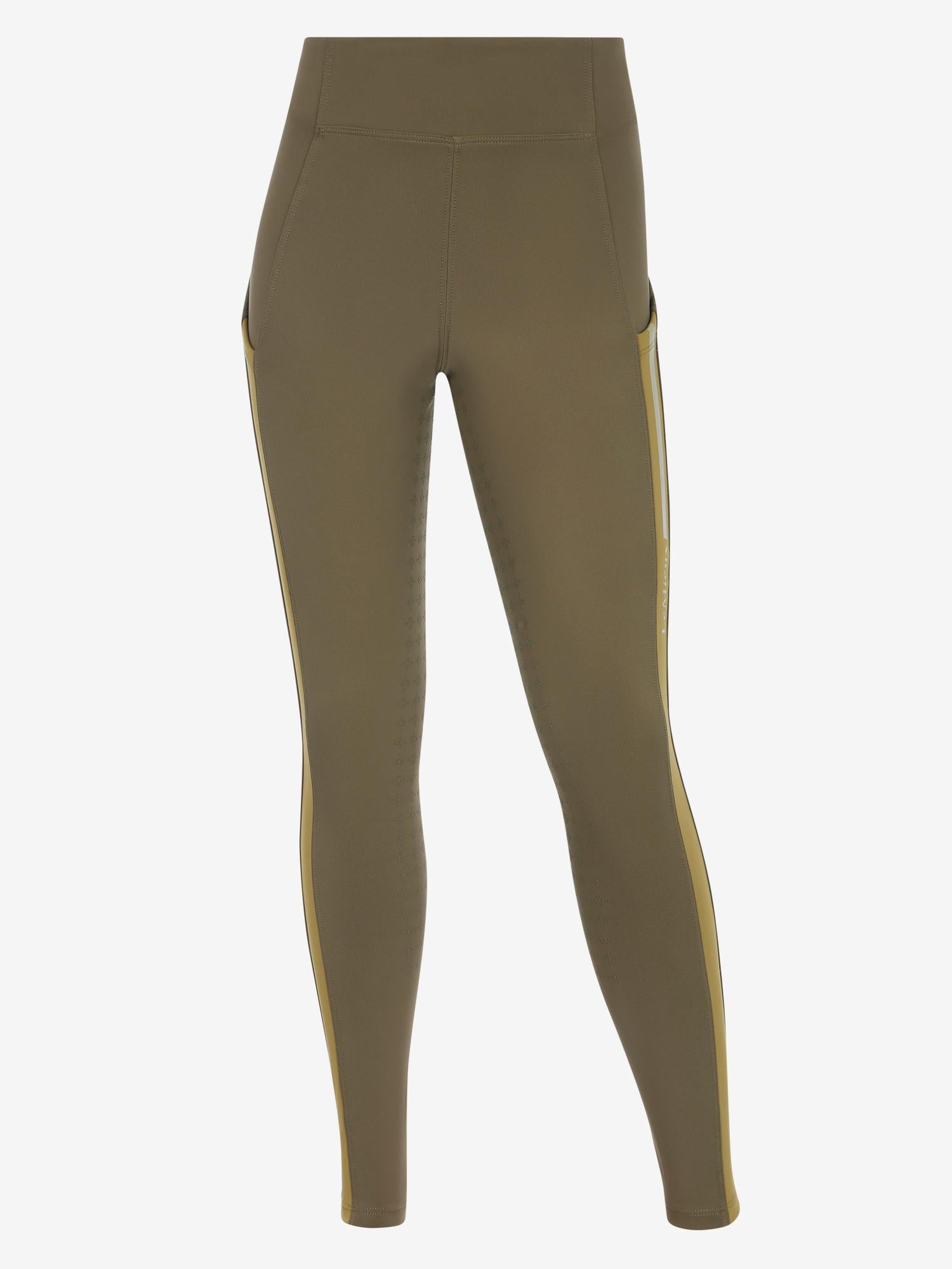 LeMieux Young Rider Orla Pull-On Riding Tights in Willow Green