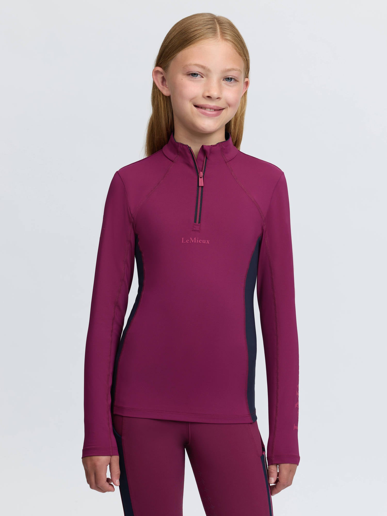 LeMieux Young Rider Classique Base Layer Blackberry