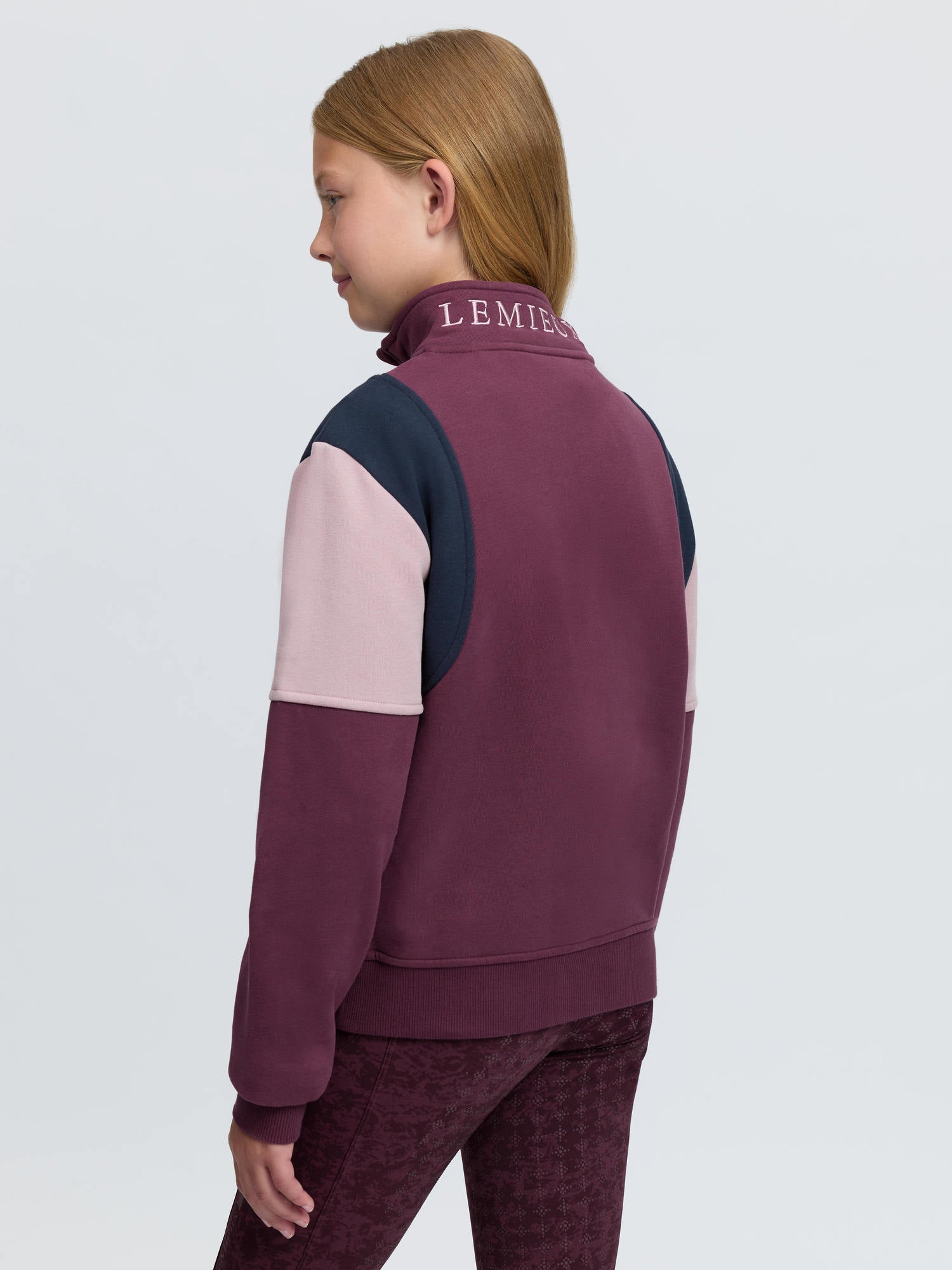 LeMieux Young Rider Viola Quarter Zip Sweat Bramble
