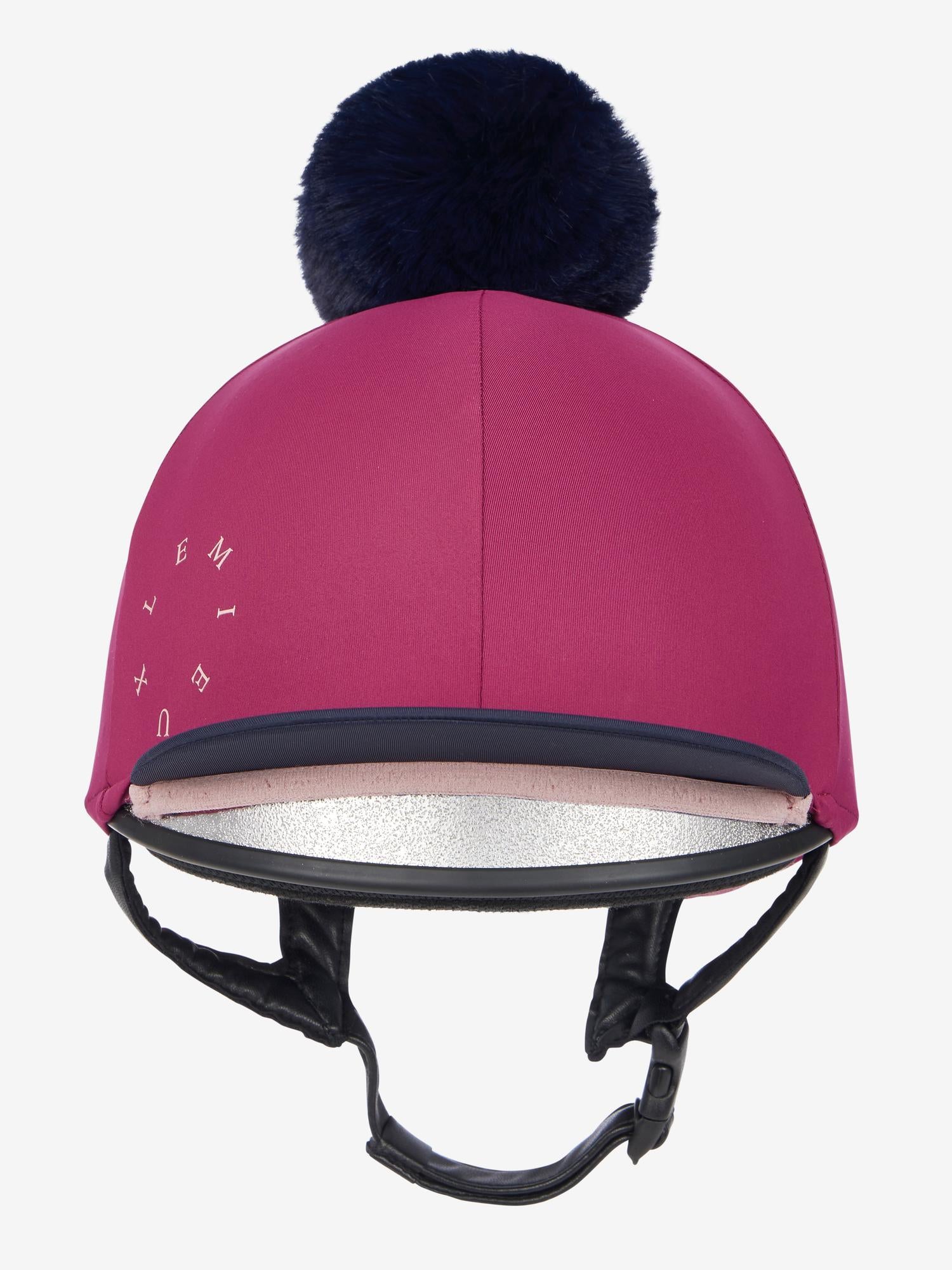 LeMieux Classique Pom Hat Silk Blackberry