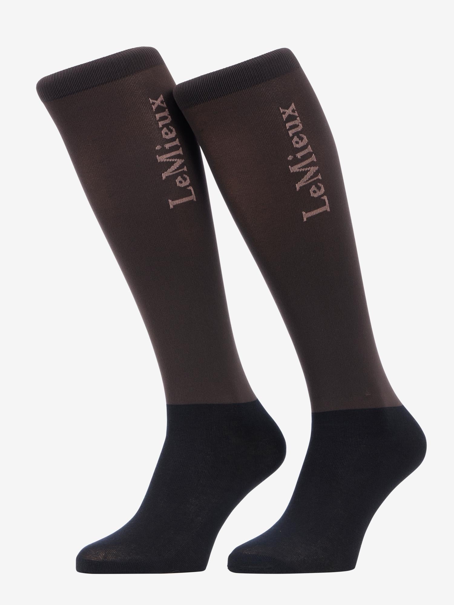 LeMieux Competition Socks 2 pack Cocoa