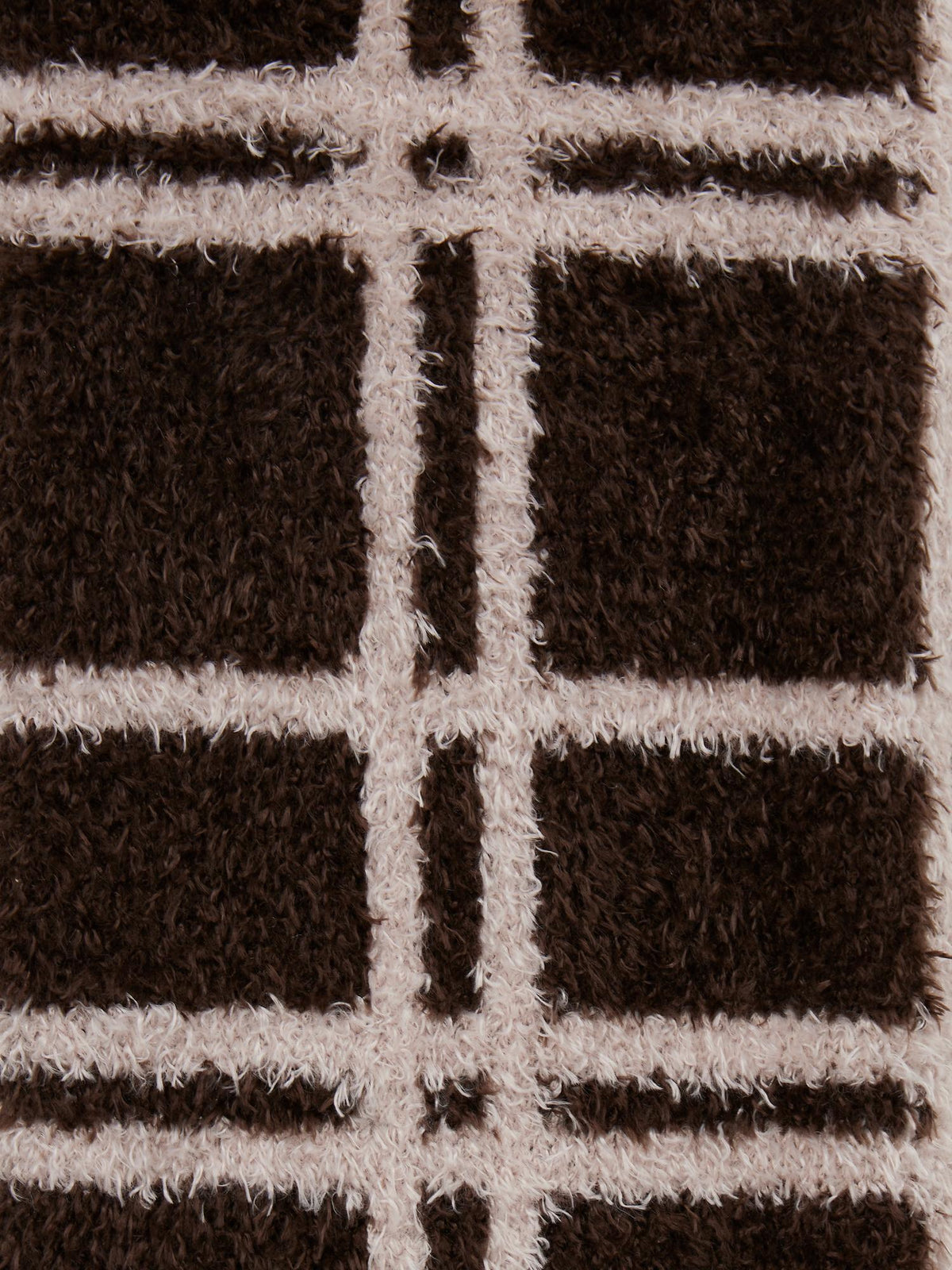 Lemieux Heritage Check Fluffies Cocoa plaid fluffy socks - warm, cosy, and perfect for equestrian or loungewear.
