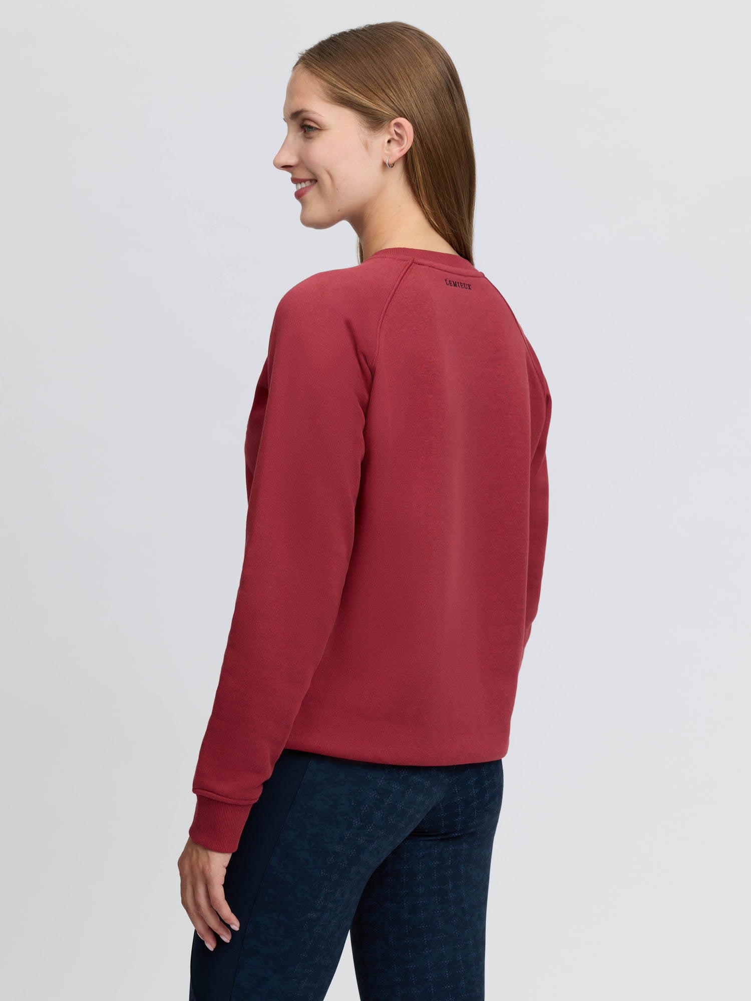 LeMieux Vida Varsity Crew Neck Sweat Russet
