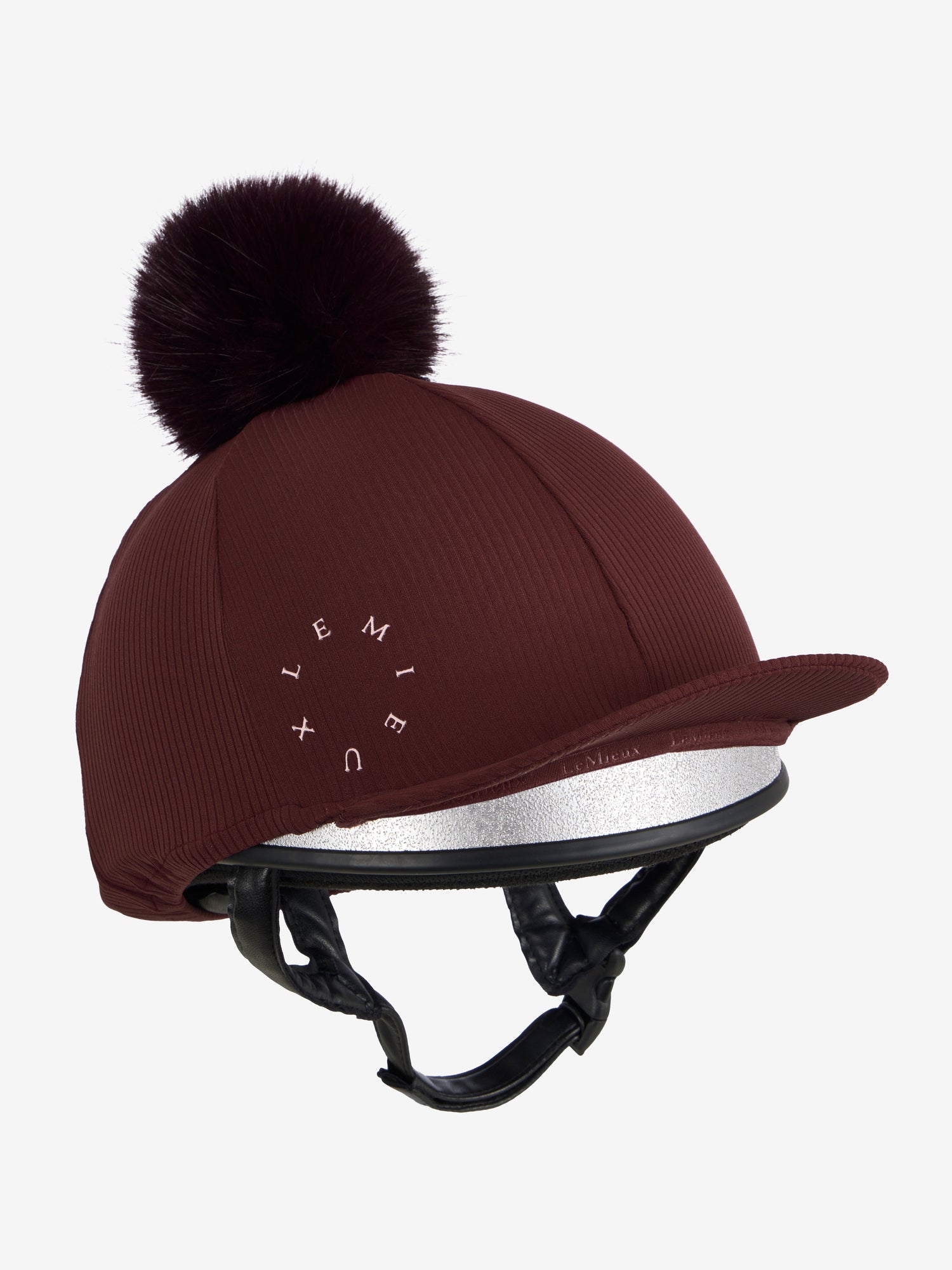 LeMieux Ribbed Hat Silk Bramble