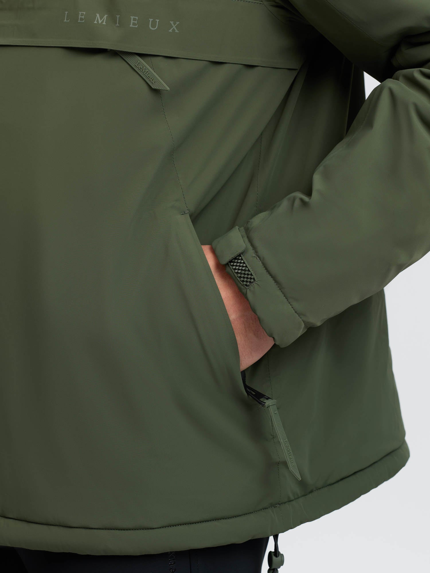 LeMieux Mens Waterproof Anorak Olive