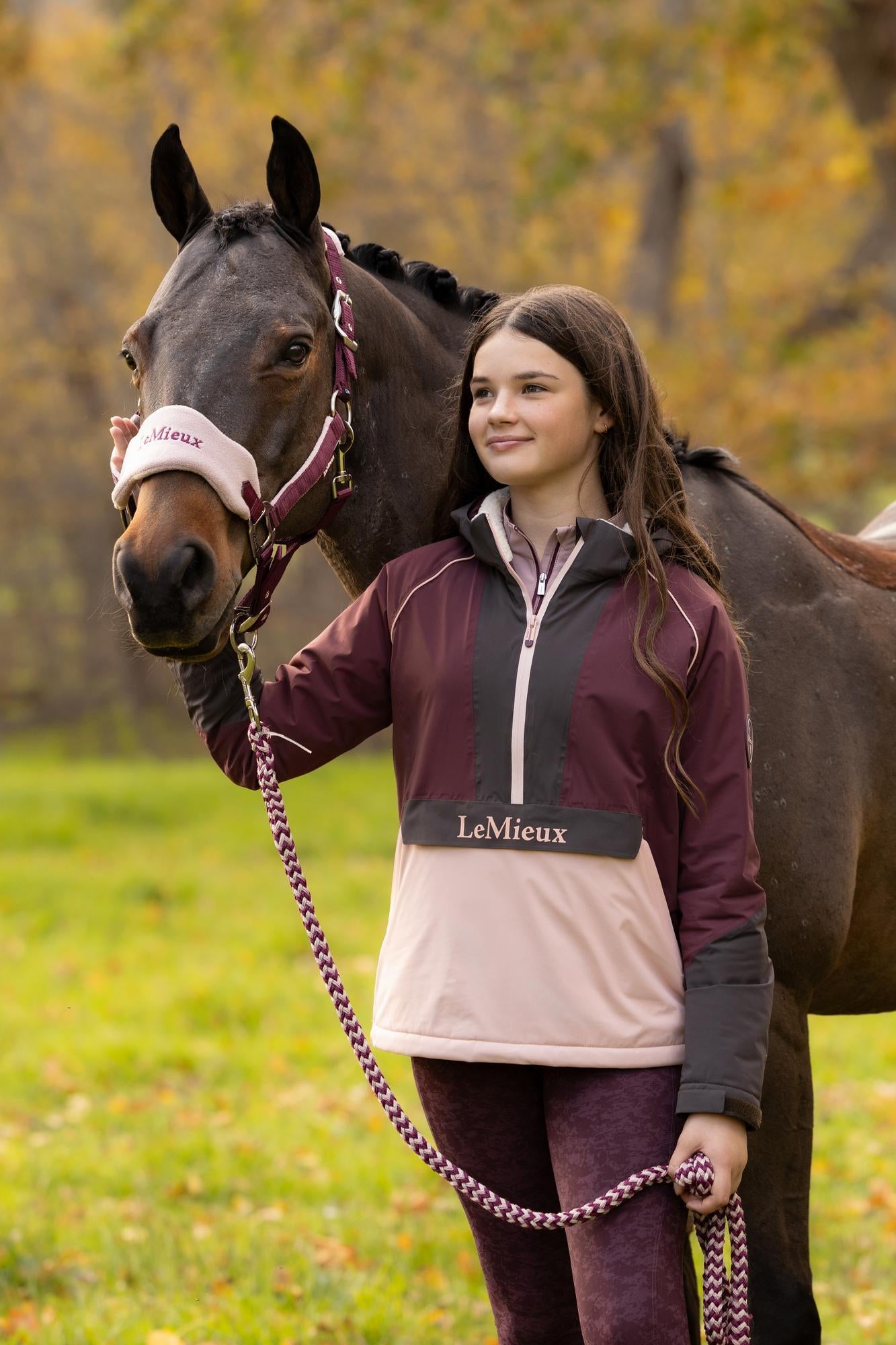 LeMieux Young Rider Bailey Waterproof Anorak Bramble