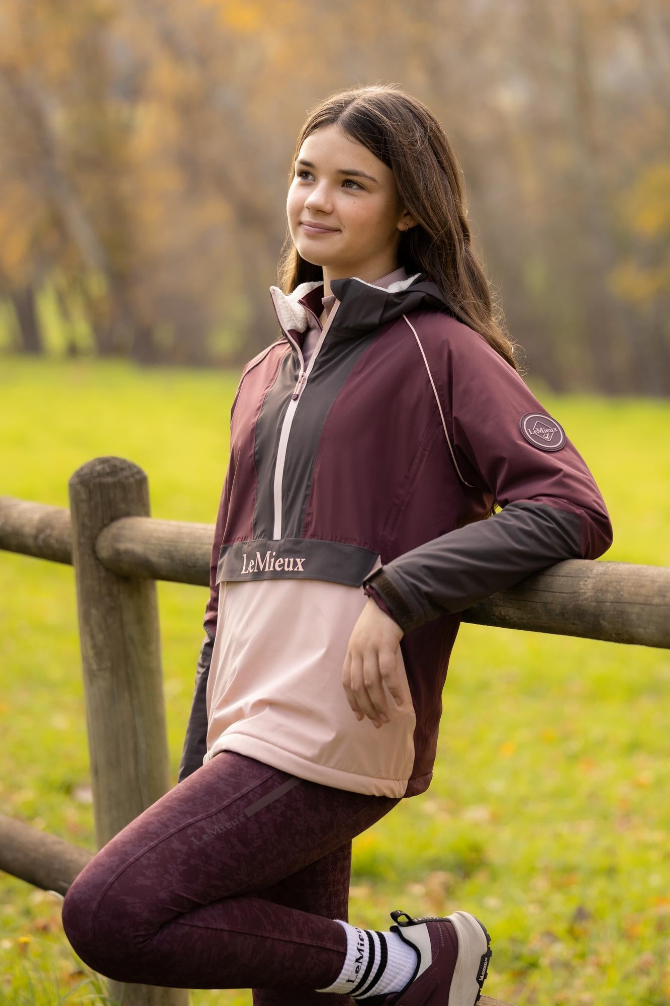LeMieux Young Rider Bailey Waterproof Anorak Bramble