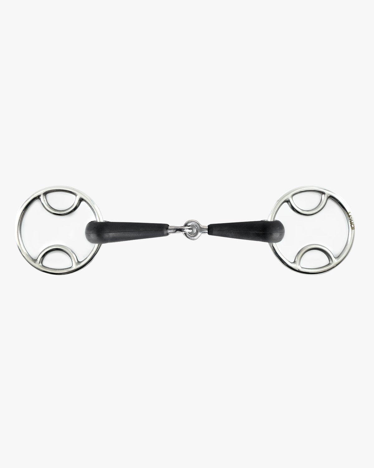 Premier Equine Jointed Rubber Bevel Bit Metal - Horse Riding Equipment - location-109746323830-instock 4.5"