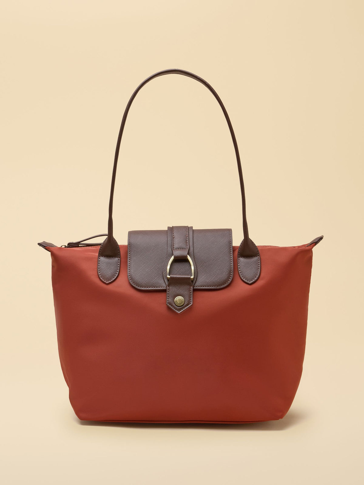 Women's Joules Rust Orange Edie Zip Top Shopper Tote Bag