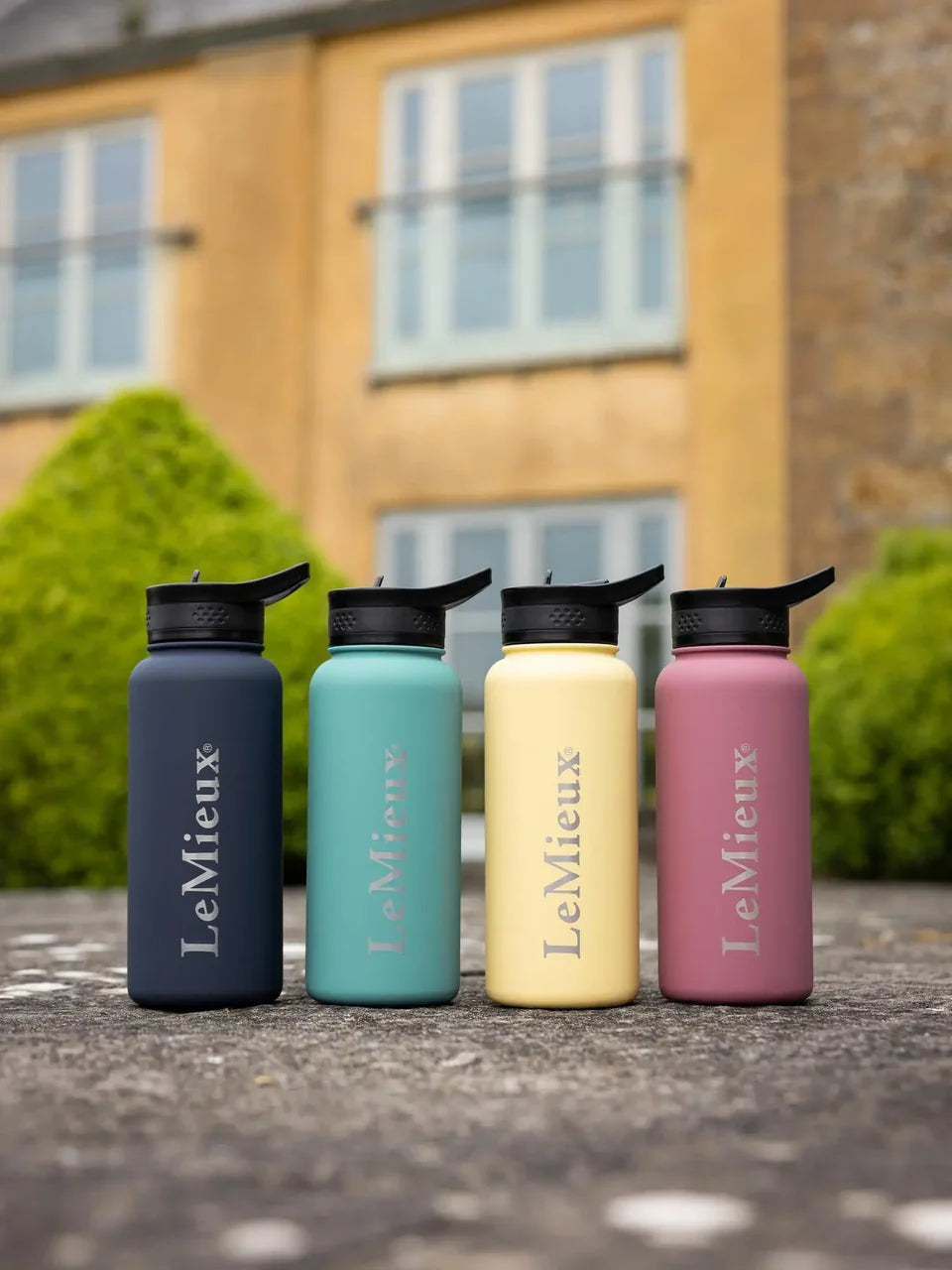 LeMieux Drinks Bottles: Navy, Mint, Yellow, Pink. Insulated Stainless Steel Water Bottles for Equestrian Sports & Outdoor…