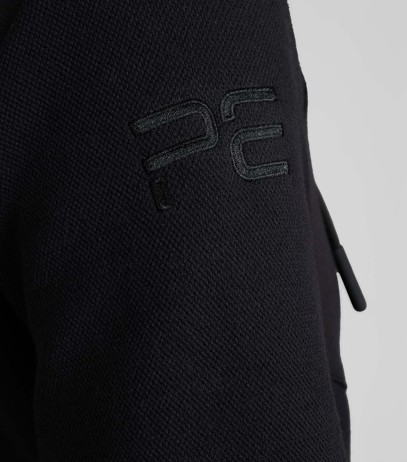 PREMIER EQUINE Legato Hooded Full Zip Sweatshirt, Black. Equestrian Lifestyle Apparel. Black Label Collection.