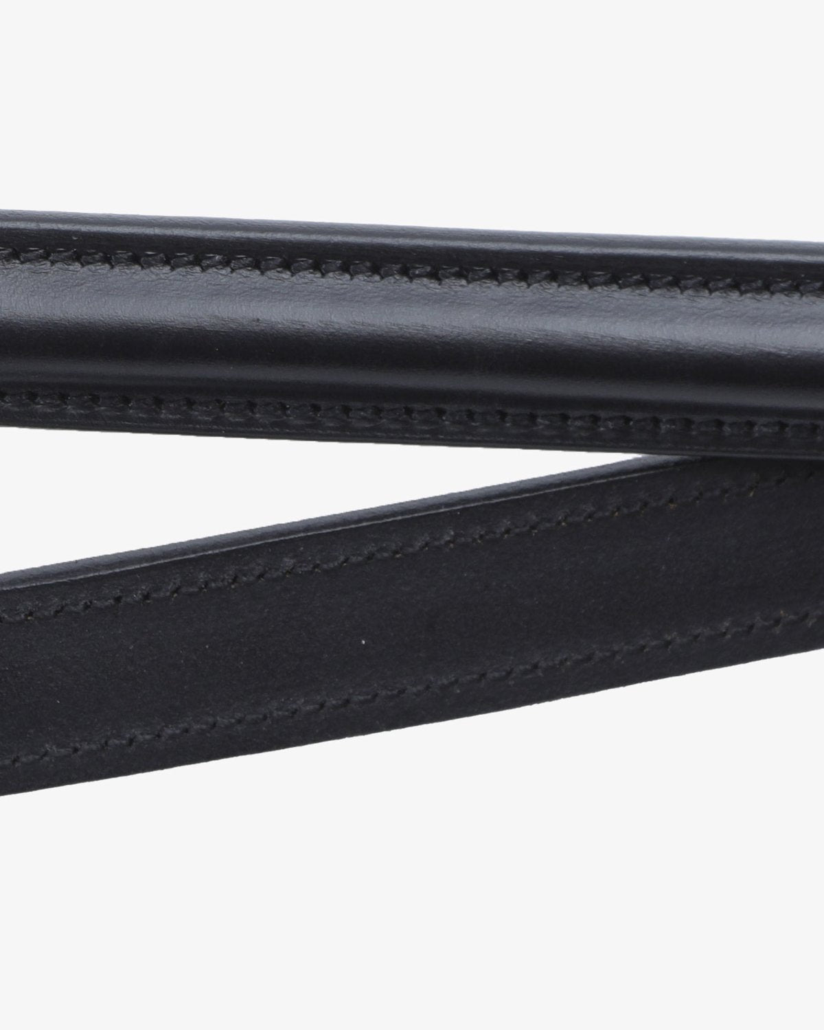Premier Equine Luigi Plain Leather Reins Black