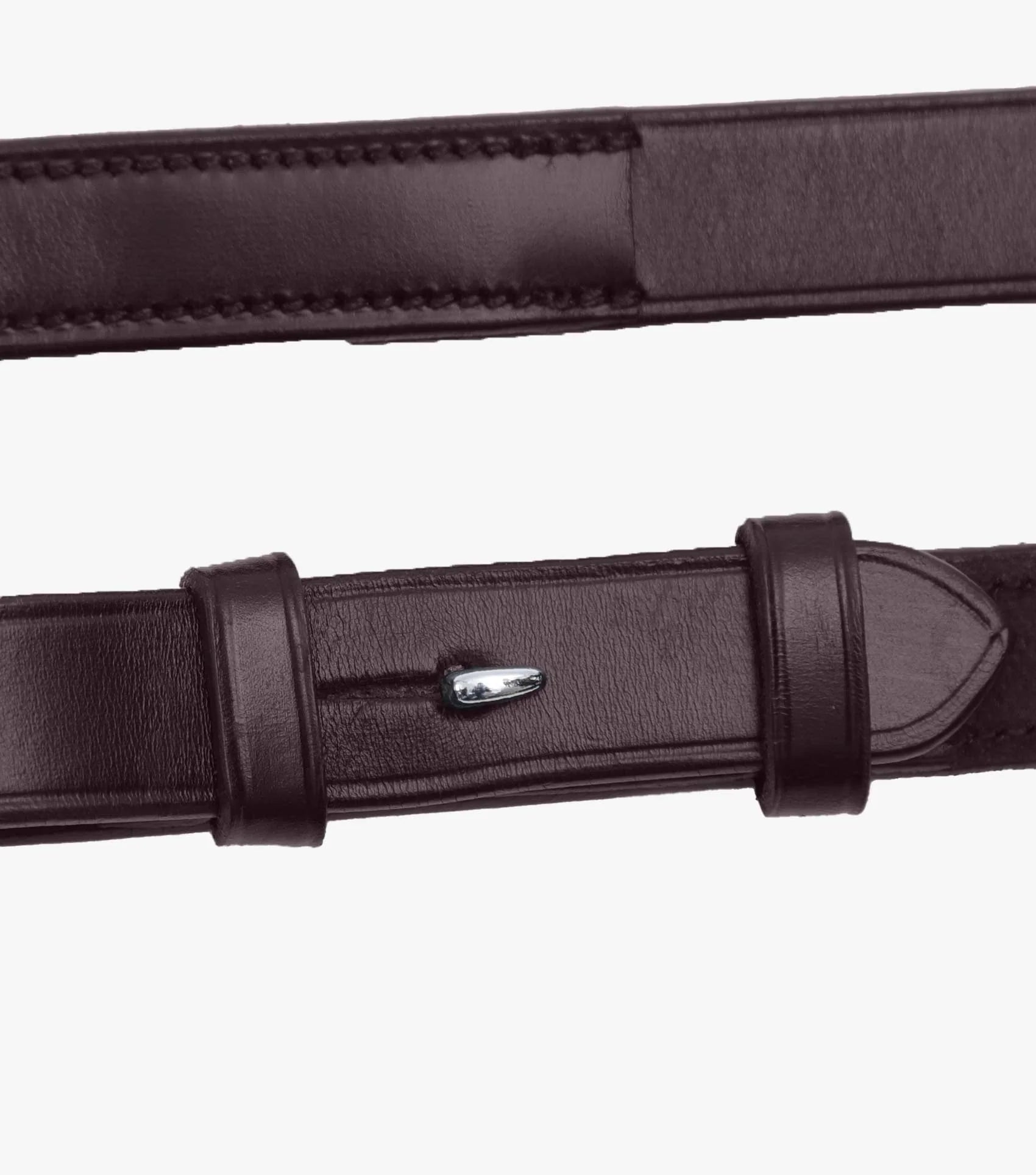 Premier Equine Luigi Plain Leather Reins Brown