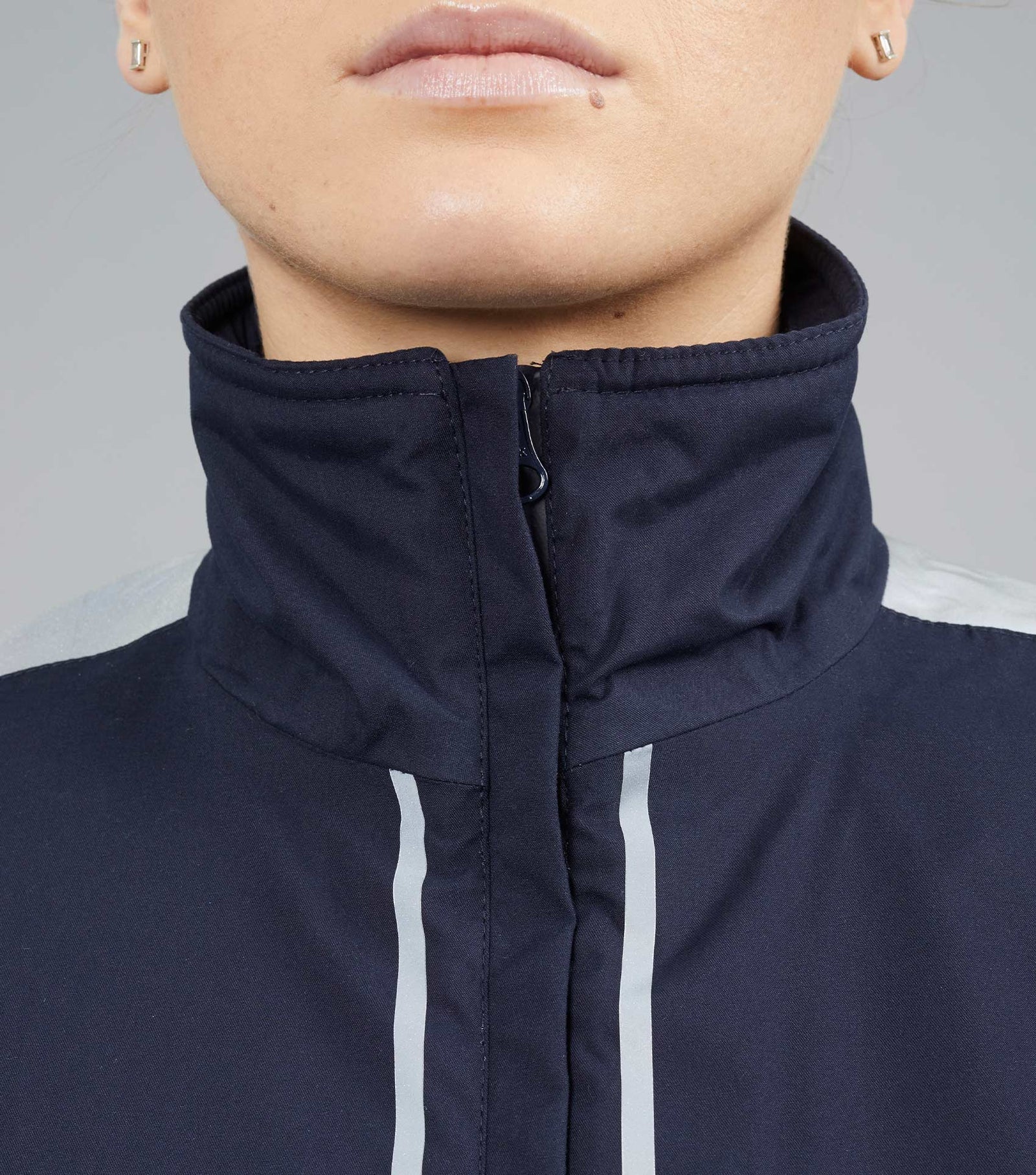 Premier Equine Lumen Reflective Navy Riding Jacket - Waterproof & High Visibility