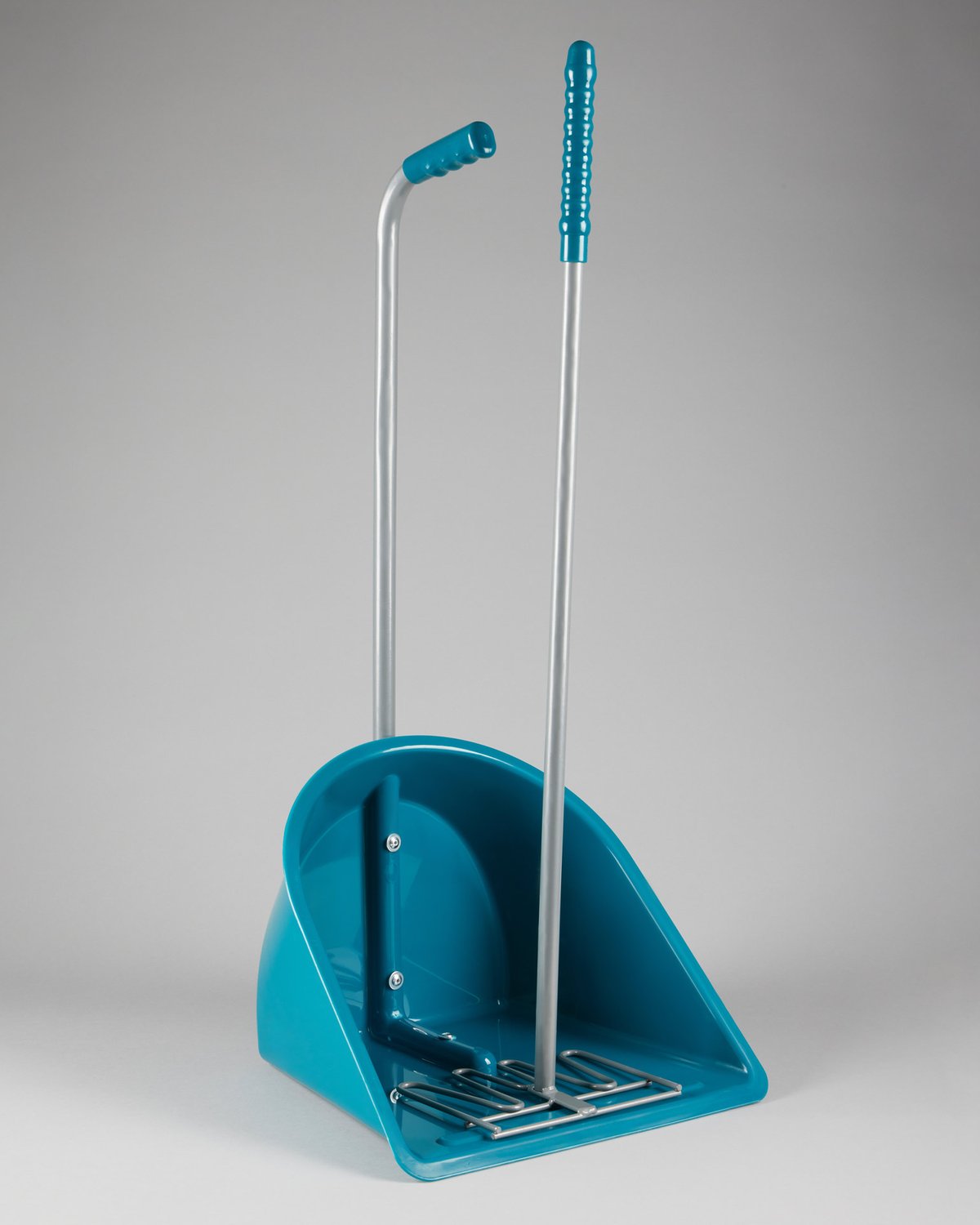 PREMIER EQUINE Manure Scoop & Rake Med Blue | Equine waste management tool for stables, equestrian use. -…