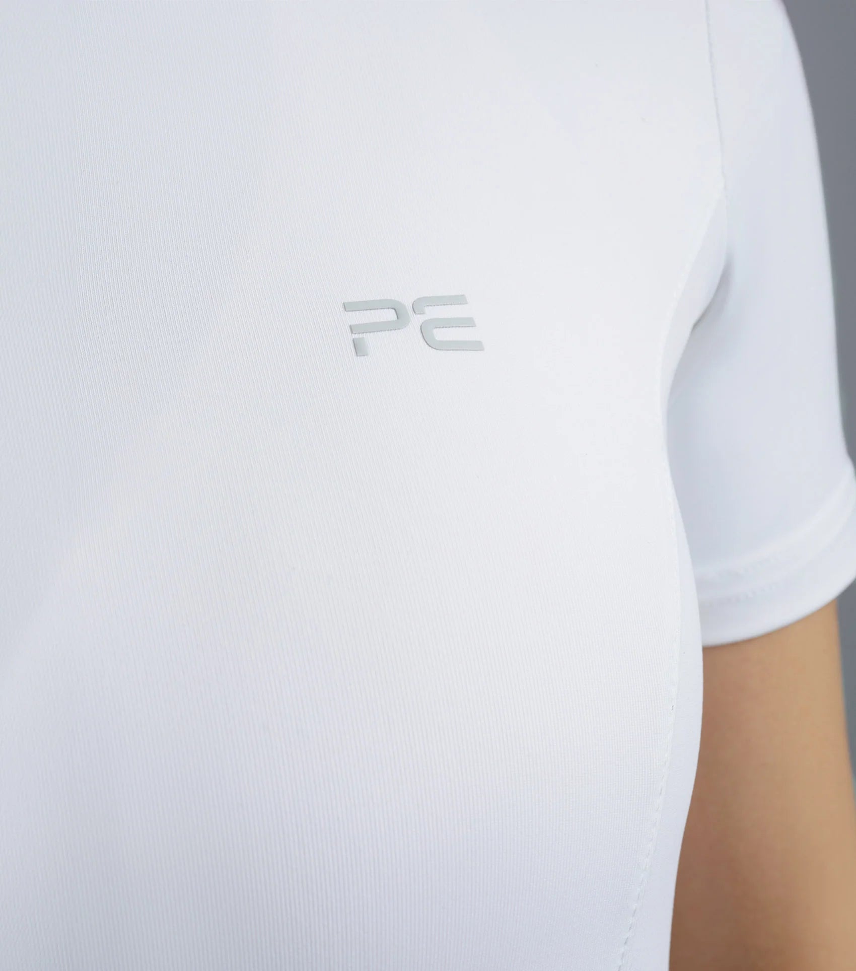 Premier Equine White Diamante Show Shirt: Stylish Competition Apparel