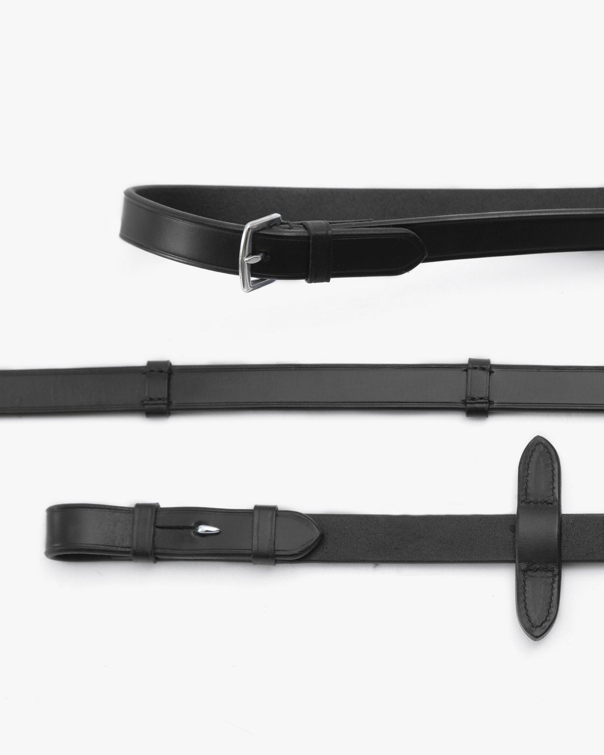 Premier Equine Matteo Leather Grip Reins Black