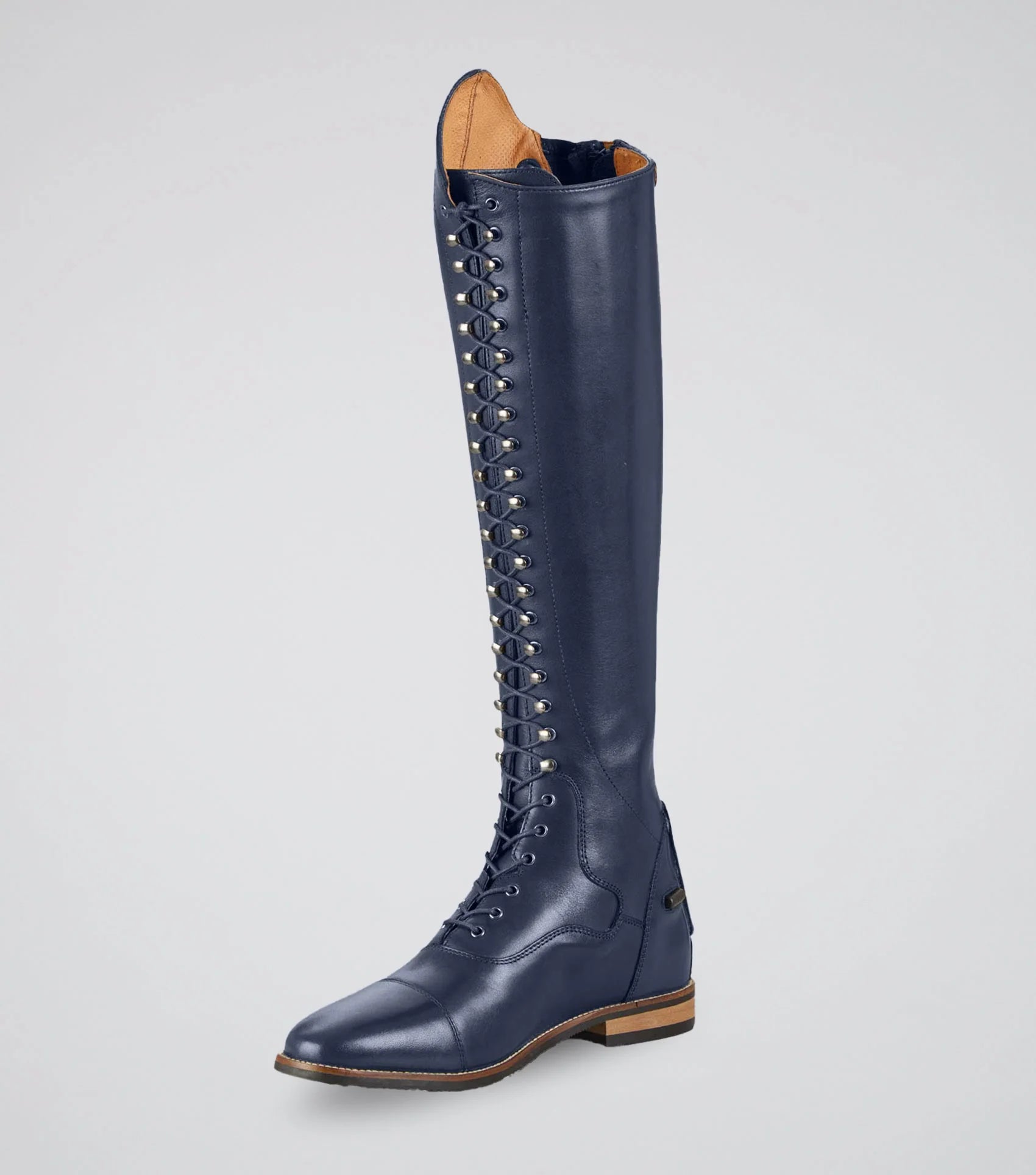 Premier Equine Maurizia Ladies Navy Leather Lace-Up Riding Boots