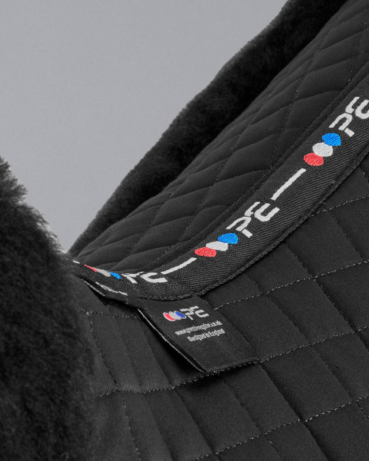 Premier Equine Merino Wool Saddle Pad - Black GP/Jump Numnah. Comfortable & Moisture-Wicking for Equine.