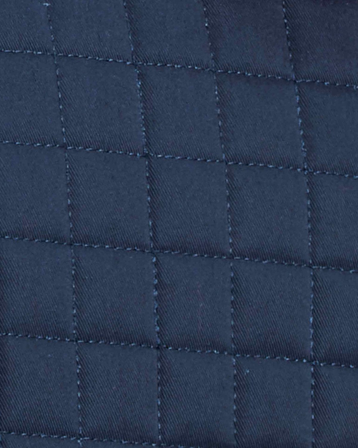 Quilted Navy Saddle Pad Detail - Premier Equine Merino Wool GP Jump Numnah for Horses