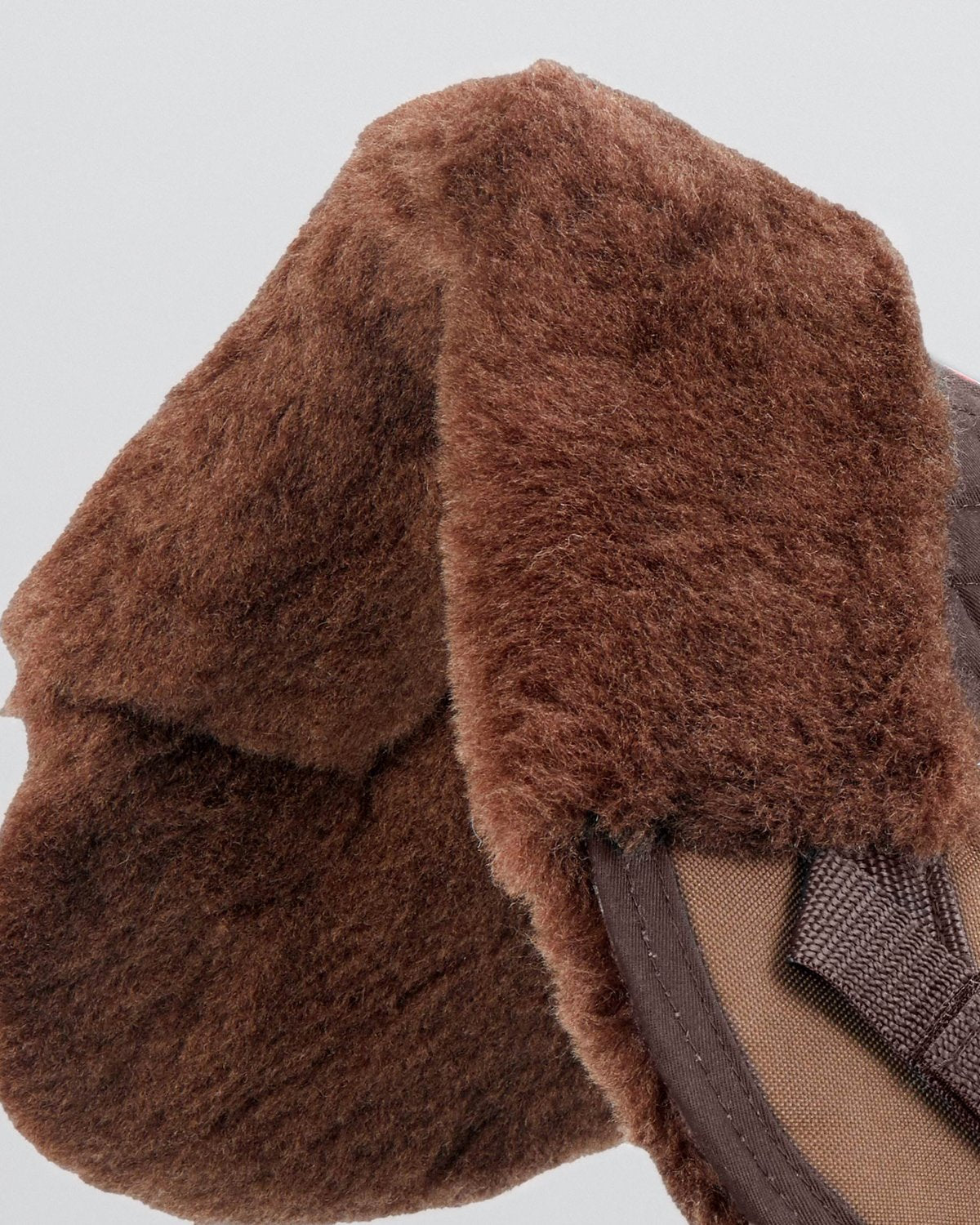 Merino Wool Saddle Half Pad - Brown Wool: Premium Horse Riding Gear for Comfort & Protection