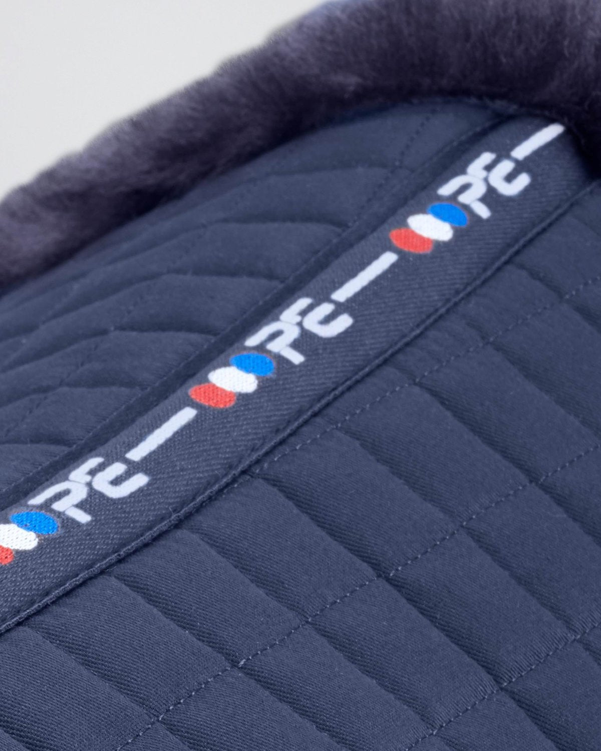 Premier Equine Merino Wool Saddle Half Pad - Navy. Horse riding equipment for comfort & performance.