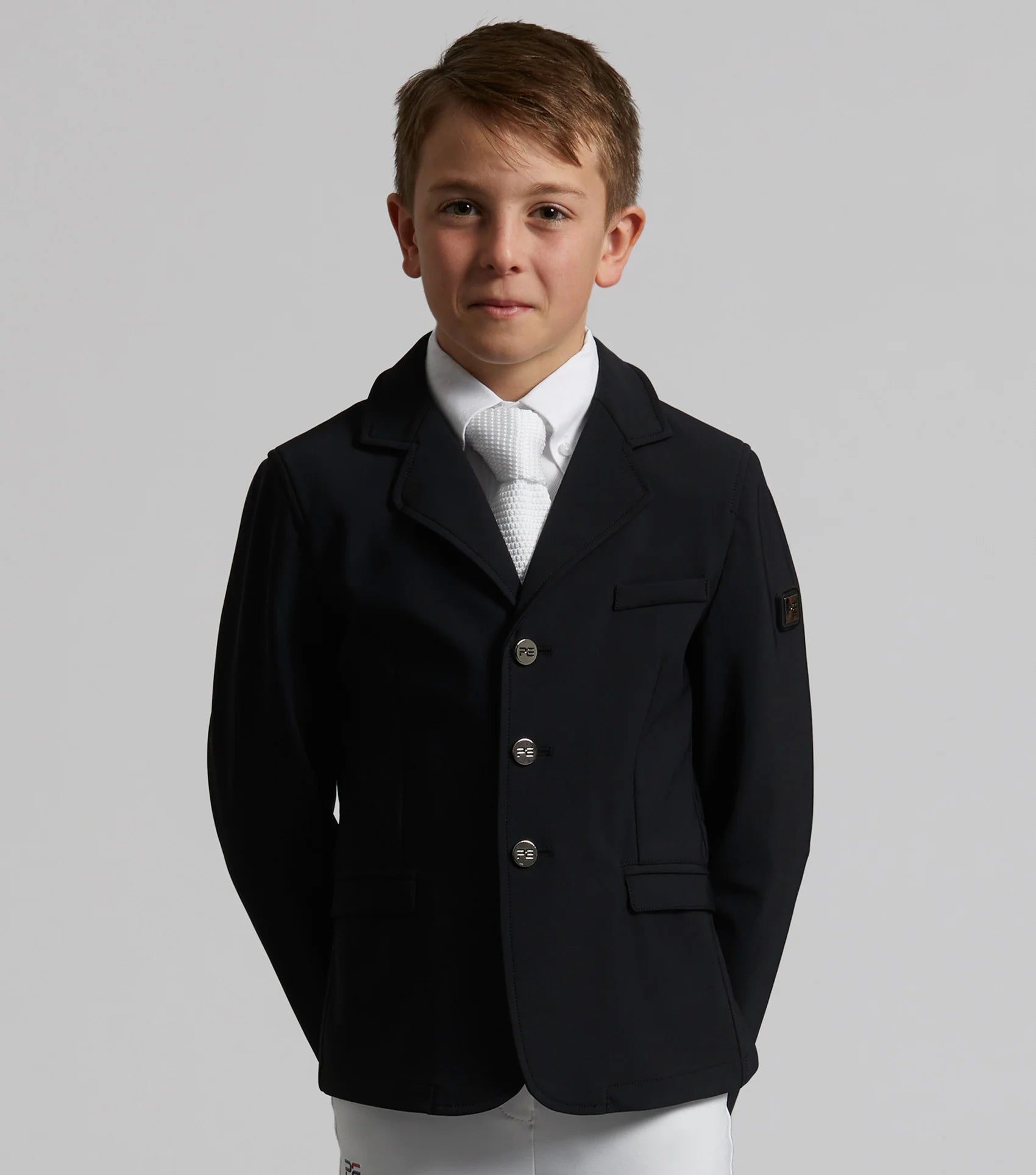PREMIER EQUINE Enzo Boys Competition Jacket Black | Equestrian Show Jacket