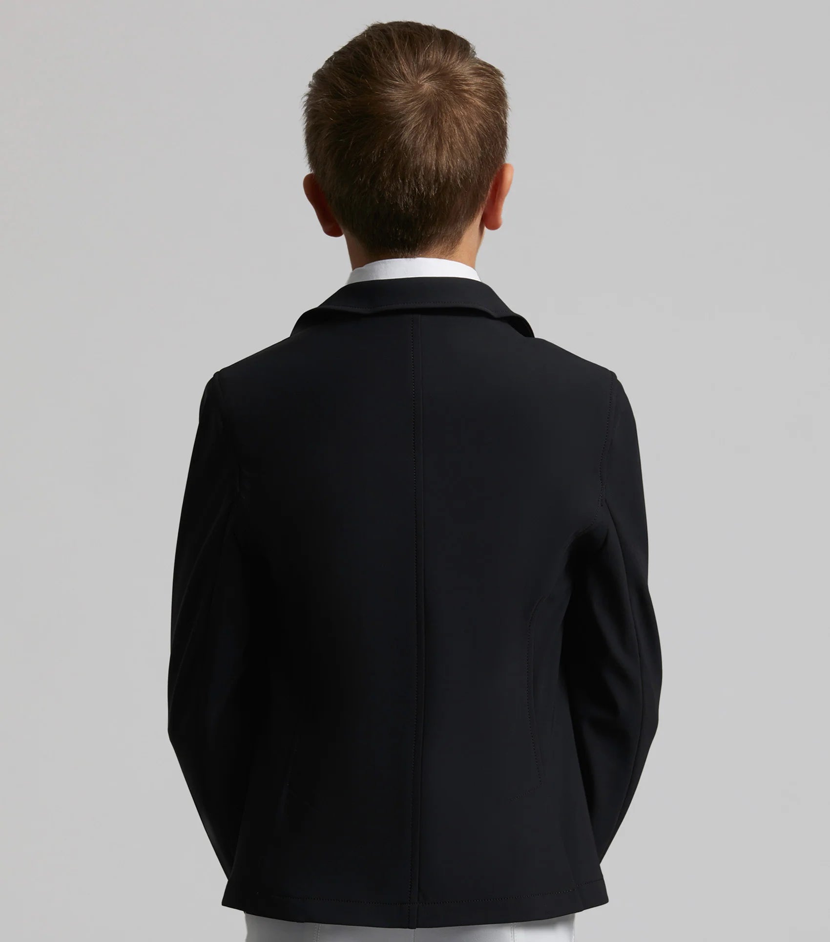 Boy's Black Competition Riding Jacket - Equestrian Apparel for Young Riders - Equiflair