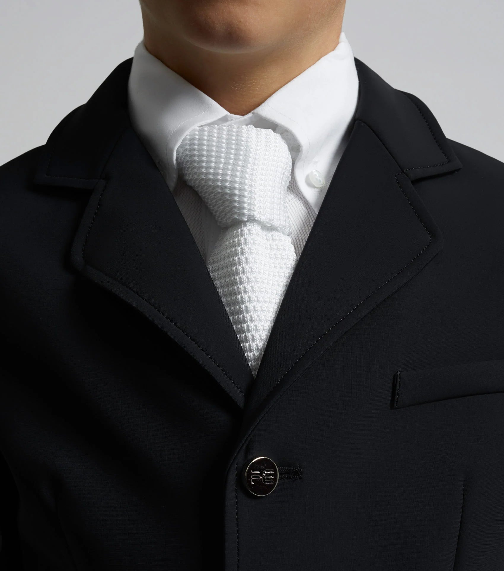 PREMIER EQUINE Enzo Boy's Black Competition Jacket - Equestrian Riding Apparel for Youth