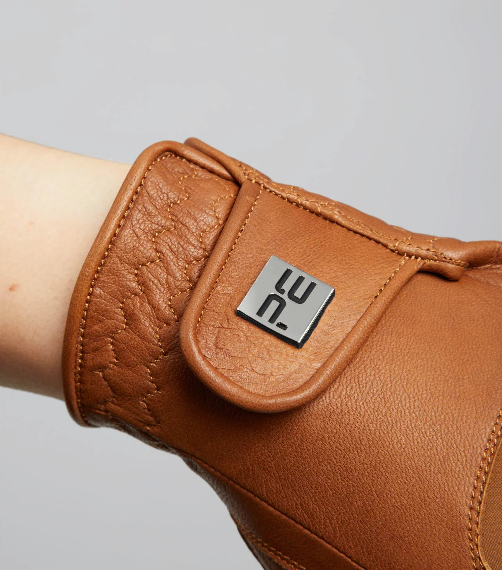 Premier Equine Mizar Ladies Tan Leather Riding Gloves - Equestrian Apparel