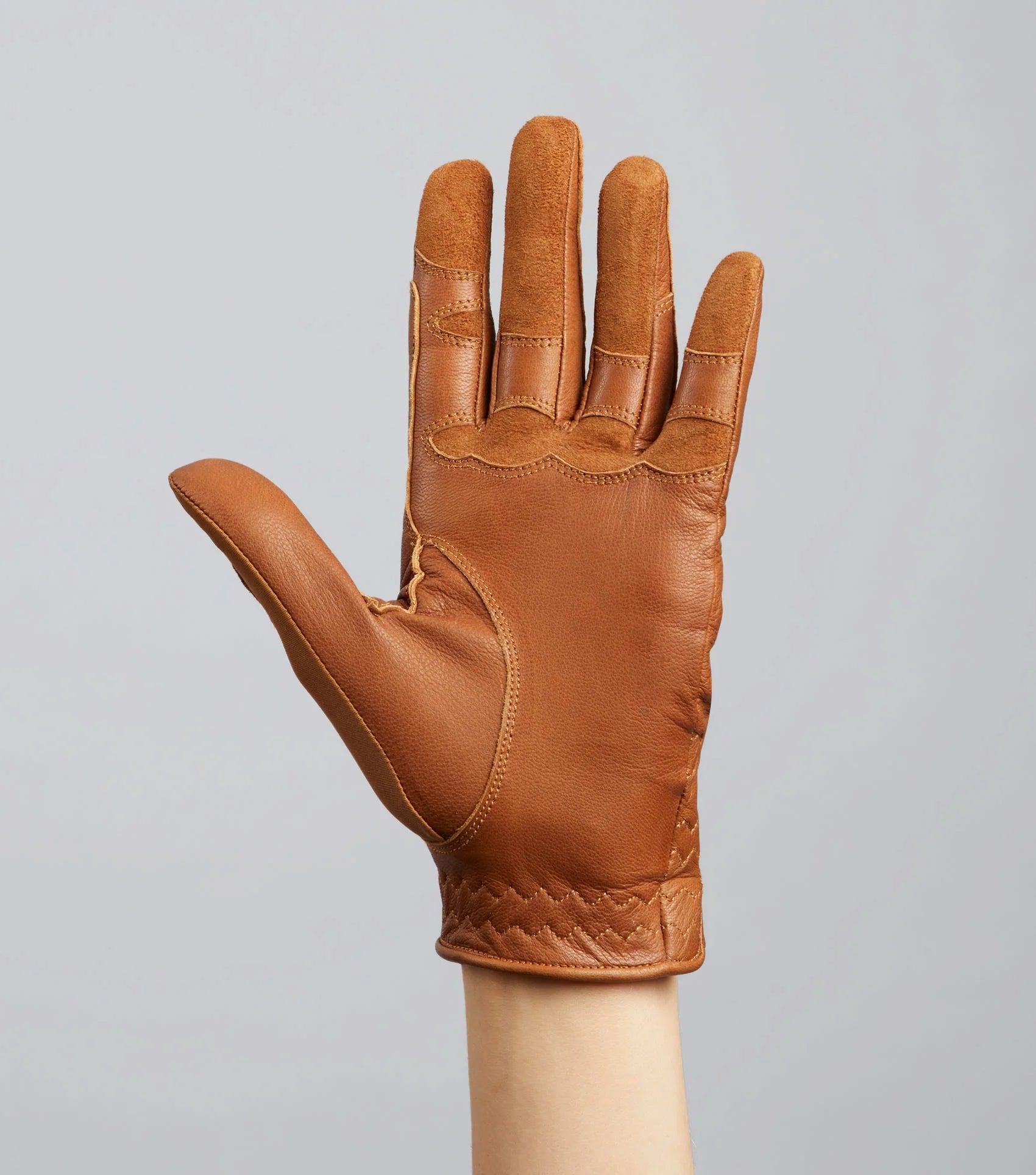 Tan Leather Riding Gloves for Women | Premier Equine Mizar Equestrian Gloves
