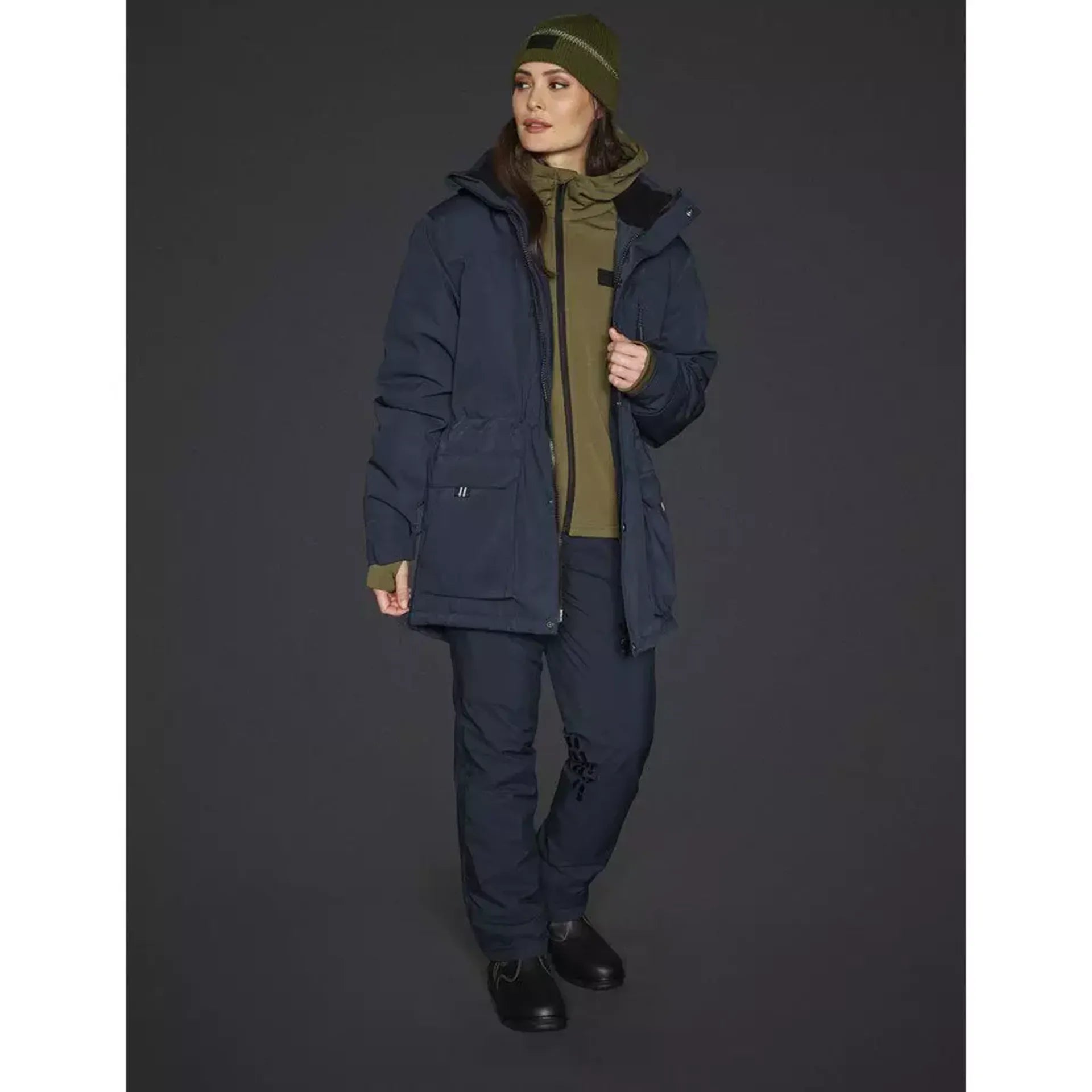 Mountain Horse Eagle Stable Parka Blue: Waterproof riding coat from Equiflair.