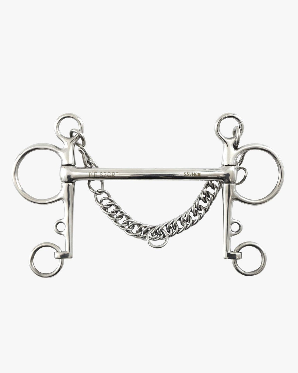 Stainless Steel Mullen Mouth Pelham Horse Bit | Equiflair | Premier Equine Bit - location-109746323830-instock 4.5"
