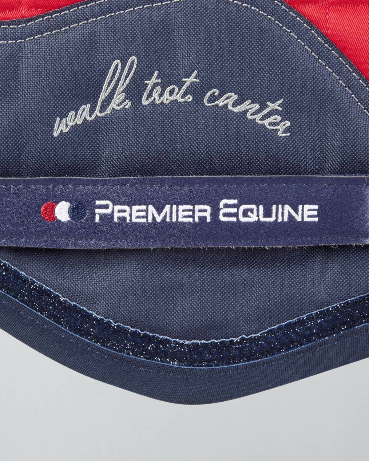 Premier Equine My Pony Jack Glitter Saddle Pad - Red Cotton GP/Jump Saddle Pad for Ponies