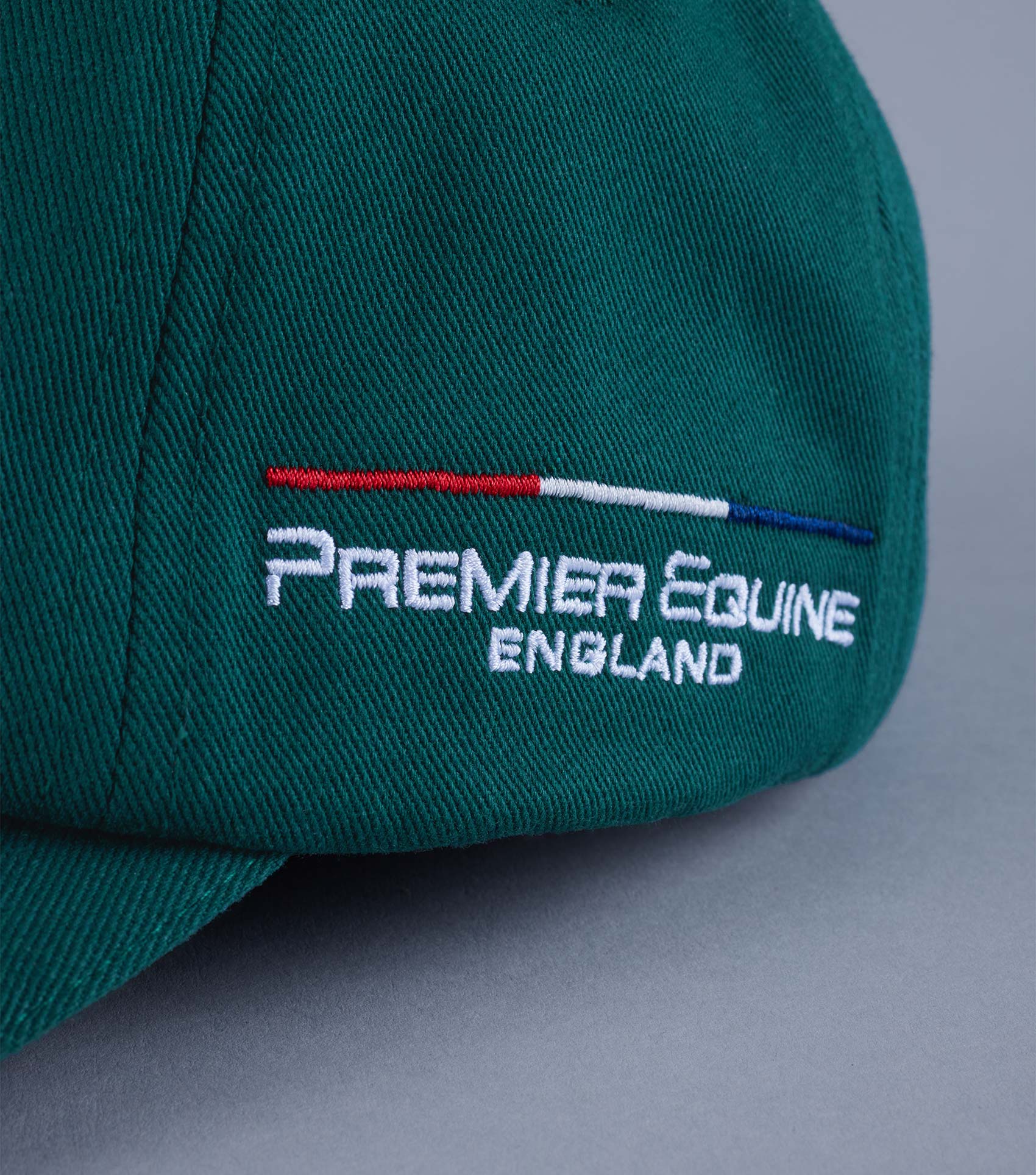 Premier Equine Green Baseball Cap | Embroidered Logo | Adjustable Fit | Stylish Equestrian Headwear