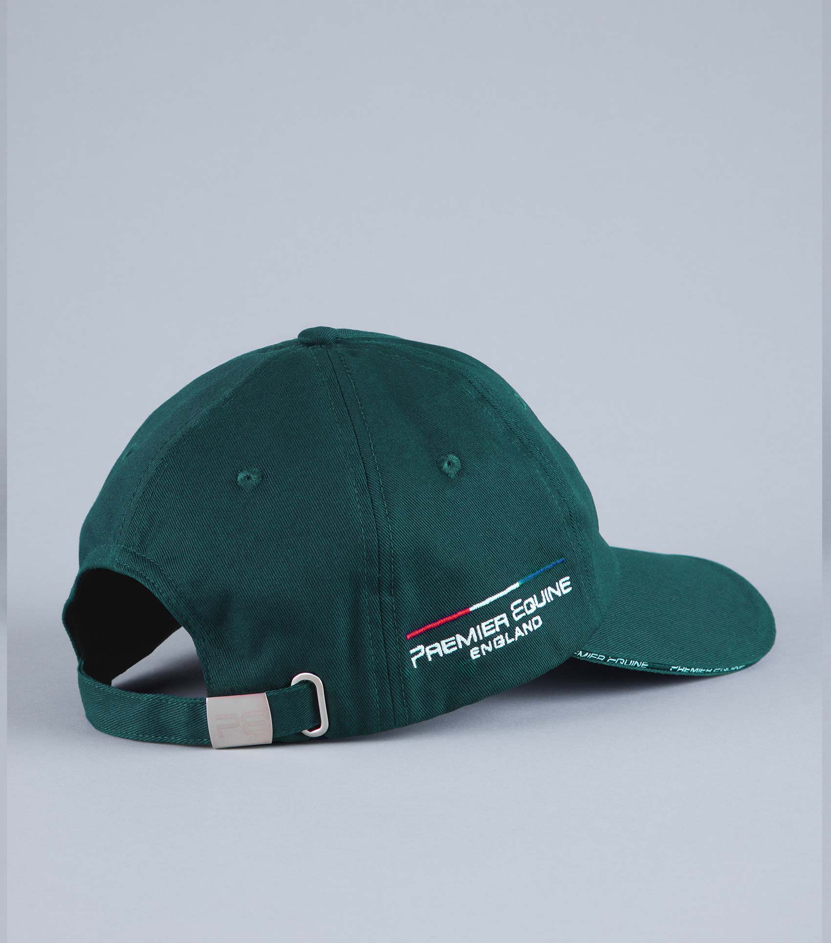 Green Premier Equine Baseball Cap England Embroidered Logo Adjustable Strap