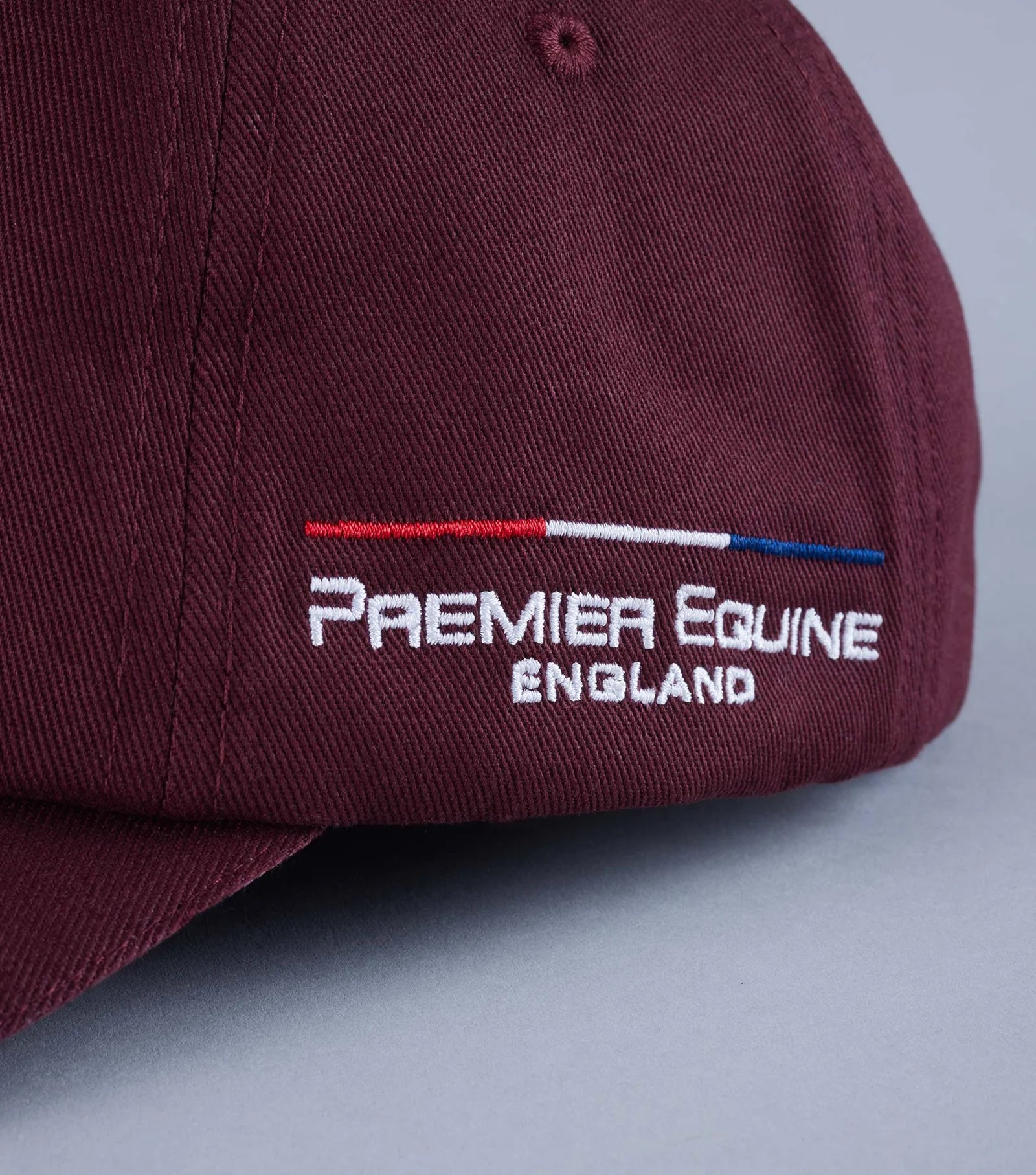 Premier Equine Wine Baseball Cap: Embroidered Logo, Stylish & Adjustable
