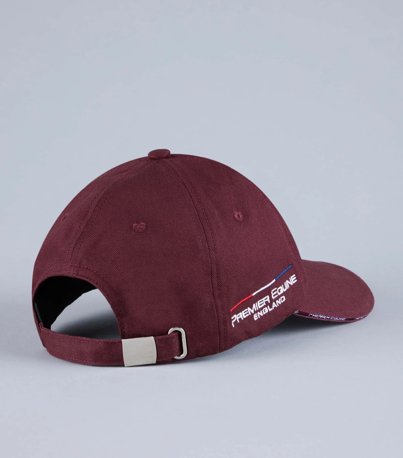 Premier Equine Wine Baseball Cap: Equestrian Style, Adjustable Fit, Embroidered Logo, Premium Quality, PE Cap